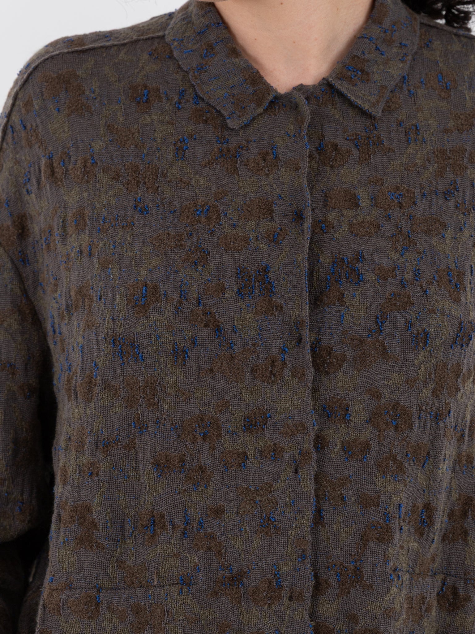 Boboutic Semina Shirt Jacket in Grey Moss Mix - BOBOUTIC at Worthwhile - shop JACKET