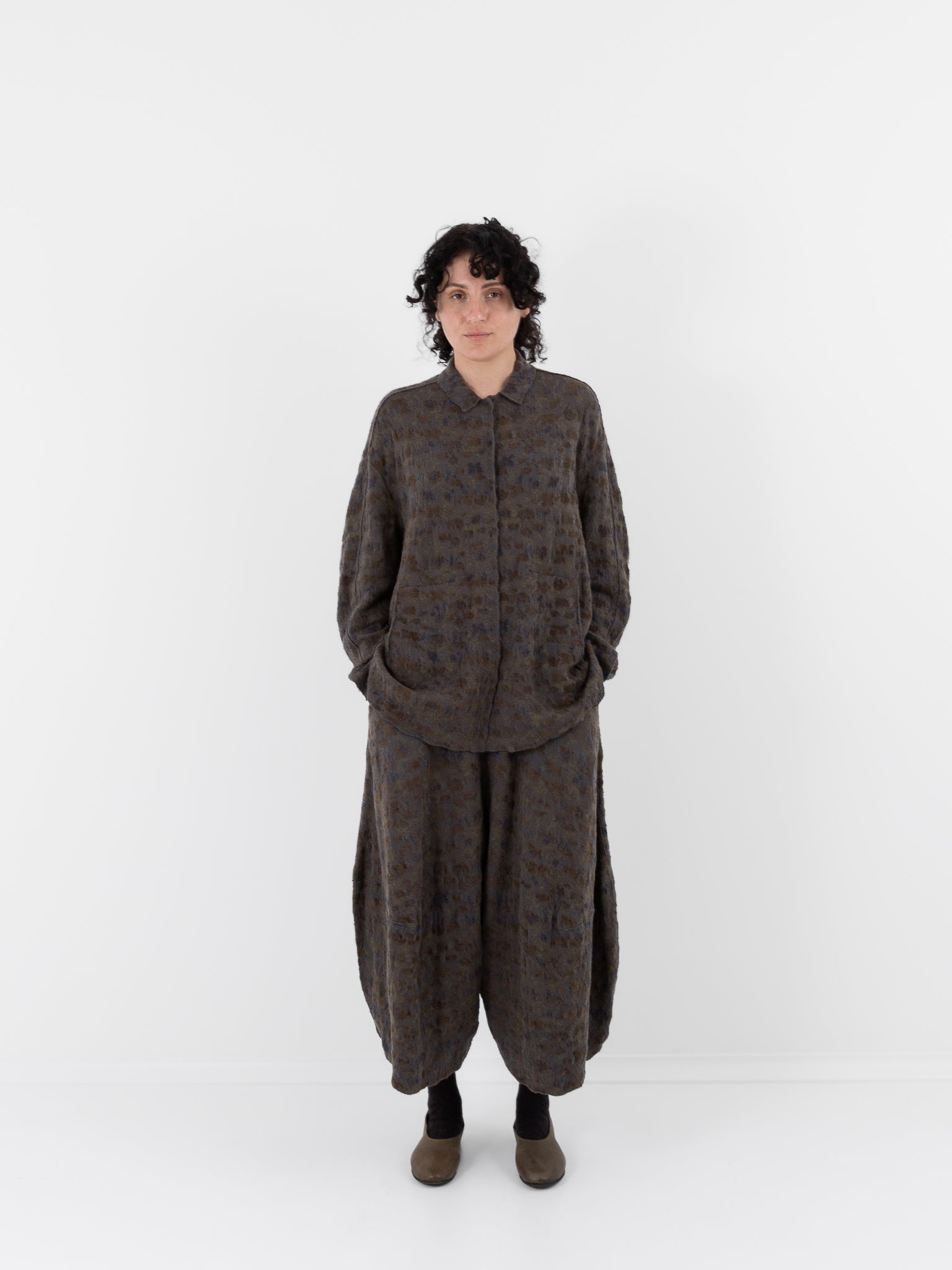 Boboutic Semina Shirt Jacket in Grey Moss Mix - BOBOUTIC at Worthwhile - shop JACKET
