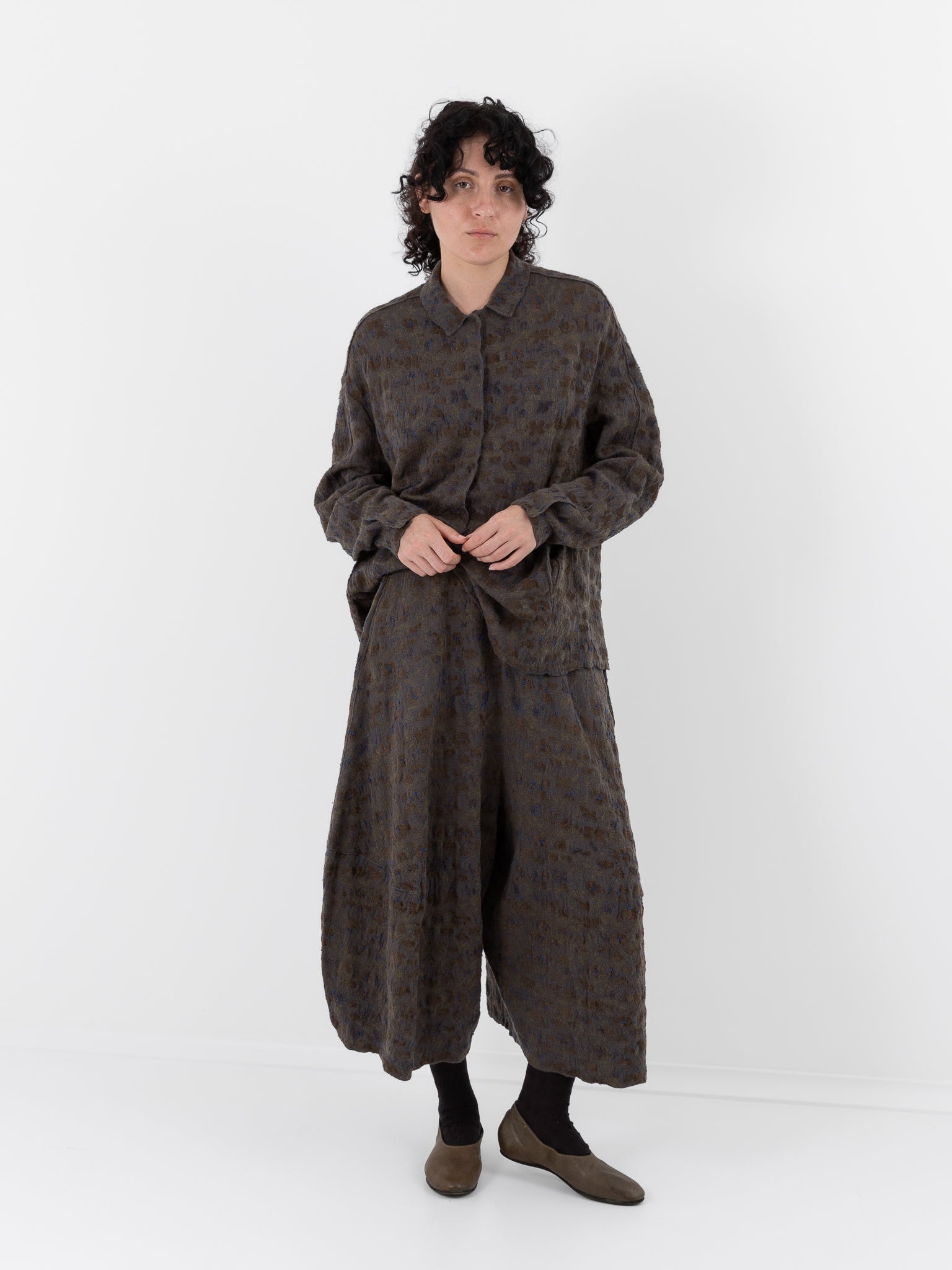 Boboutic Semina Skirt-Pants in Grey Moss Mix - BOBOUTIC at Worthwhile - shop PANT