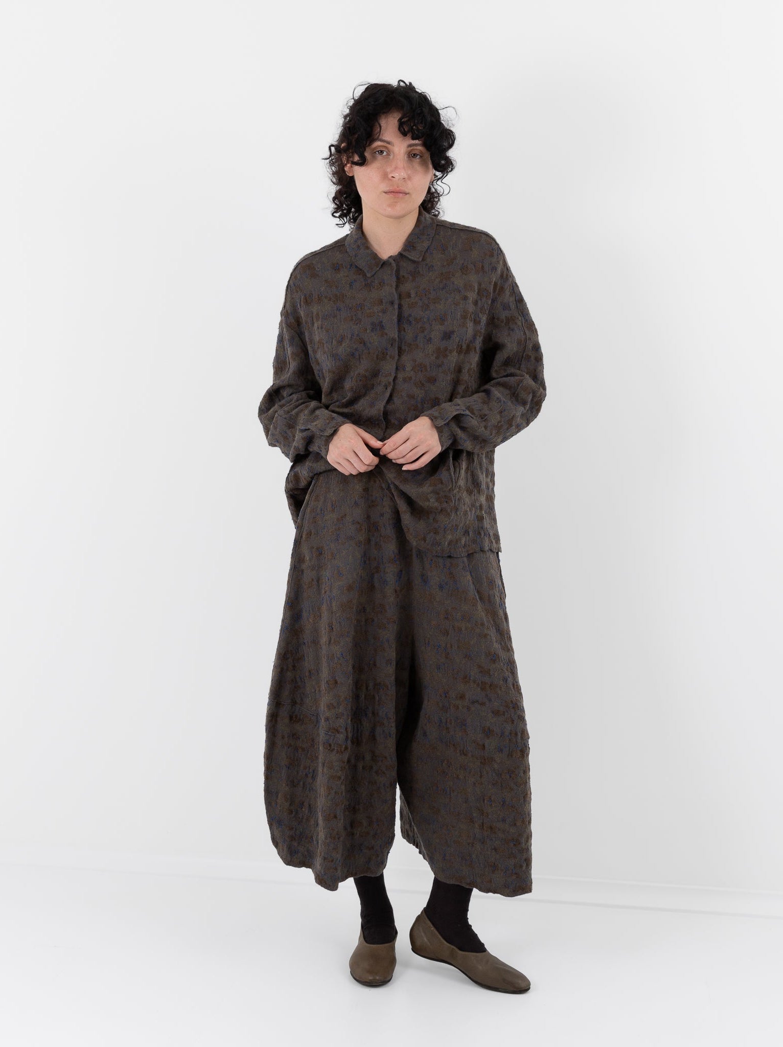 Boboutic Semina Skirt-Pants in Grey Moss Mix - BOBOUTIC at Worthwhile - shop PANT