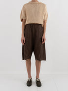 Boboutic Short Trousers in Brown/Nude - BOBOUTIC at Worthwhile - shop PANT