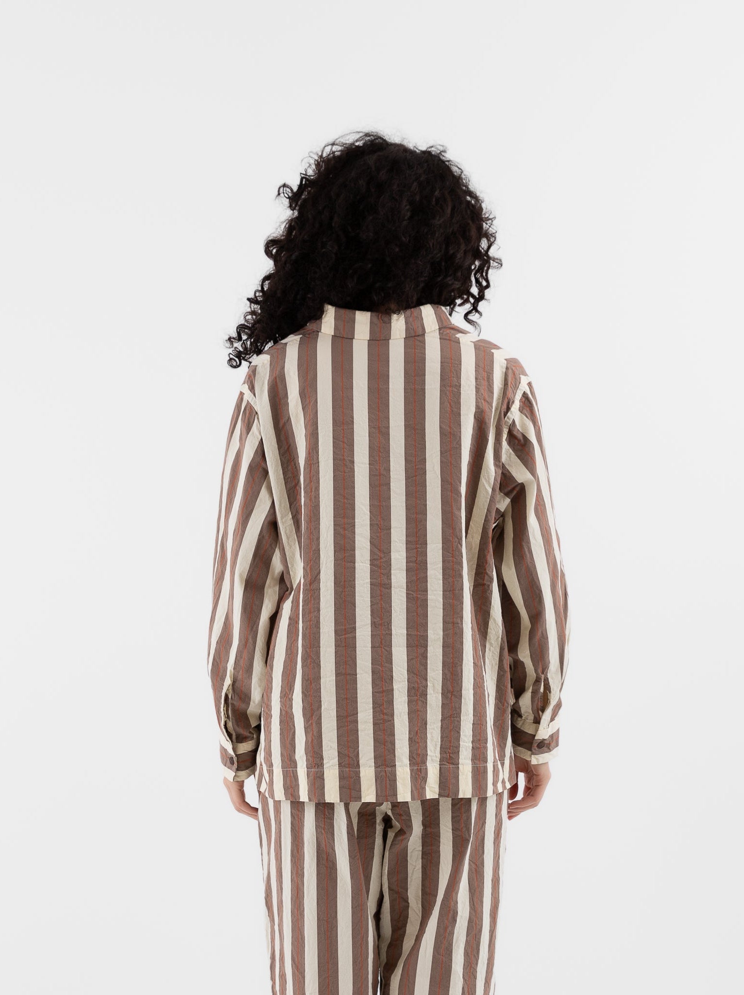 Casey Casey Biggy Shirt in Beige Stripe - CASEY CASEY at Worthwhile - shop TOP