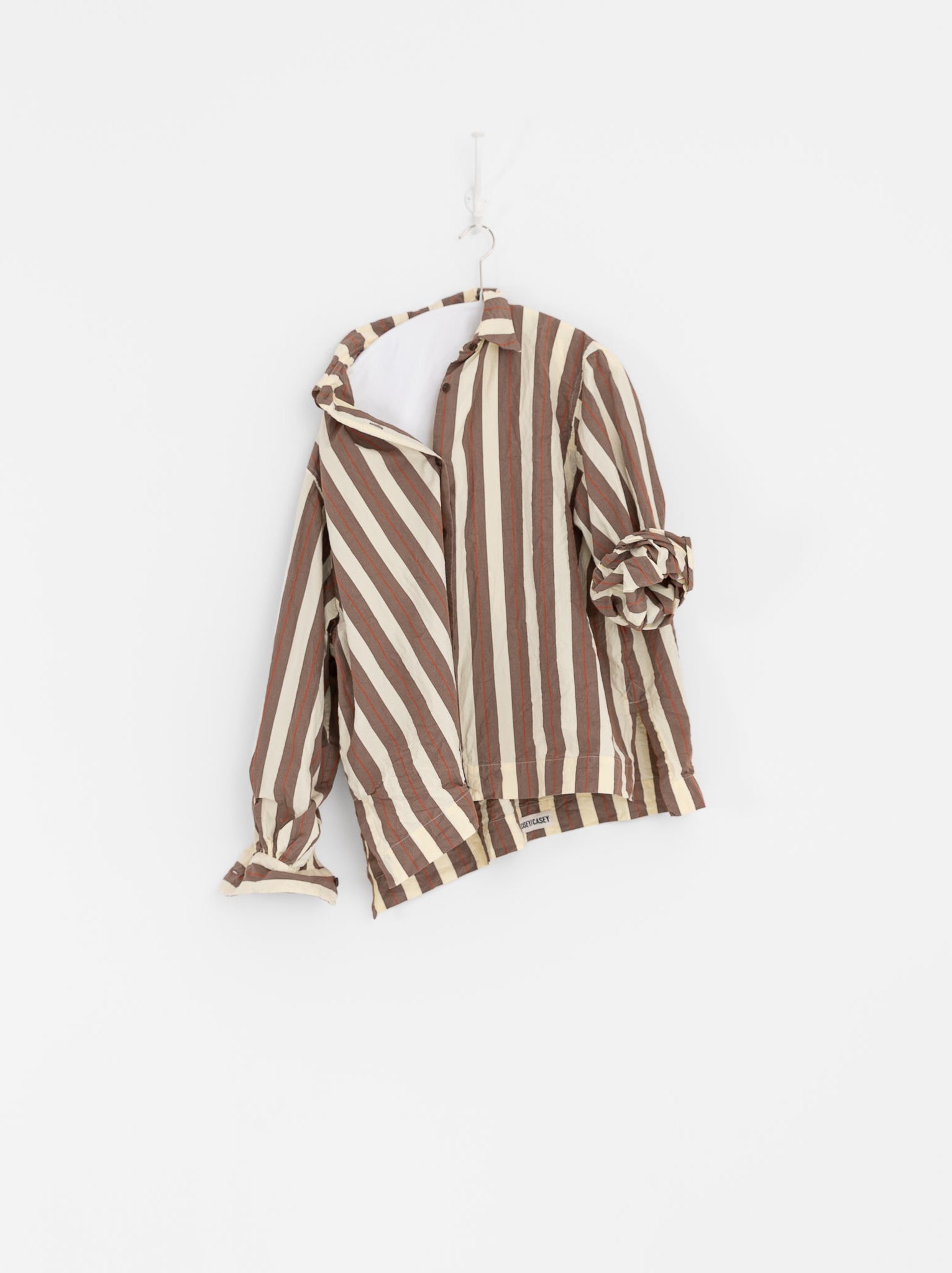 Casey Casey Biggy Shirt in Beige Stripe - CASEY CASEY at Worthwhile - shop TOP