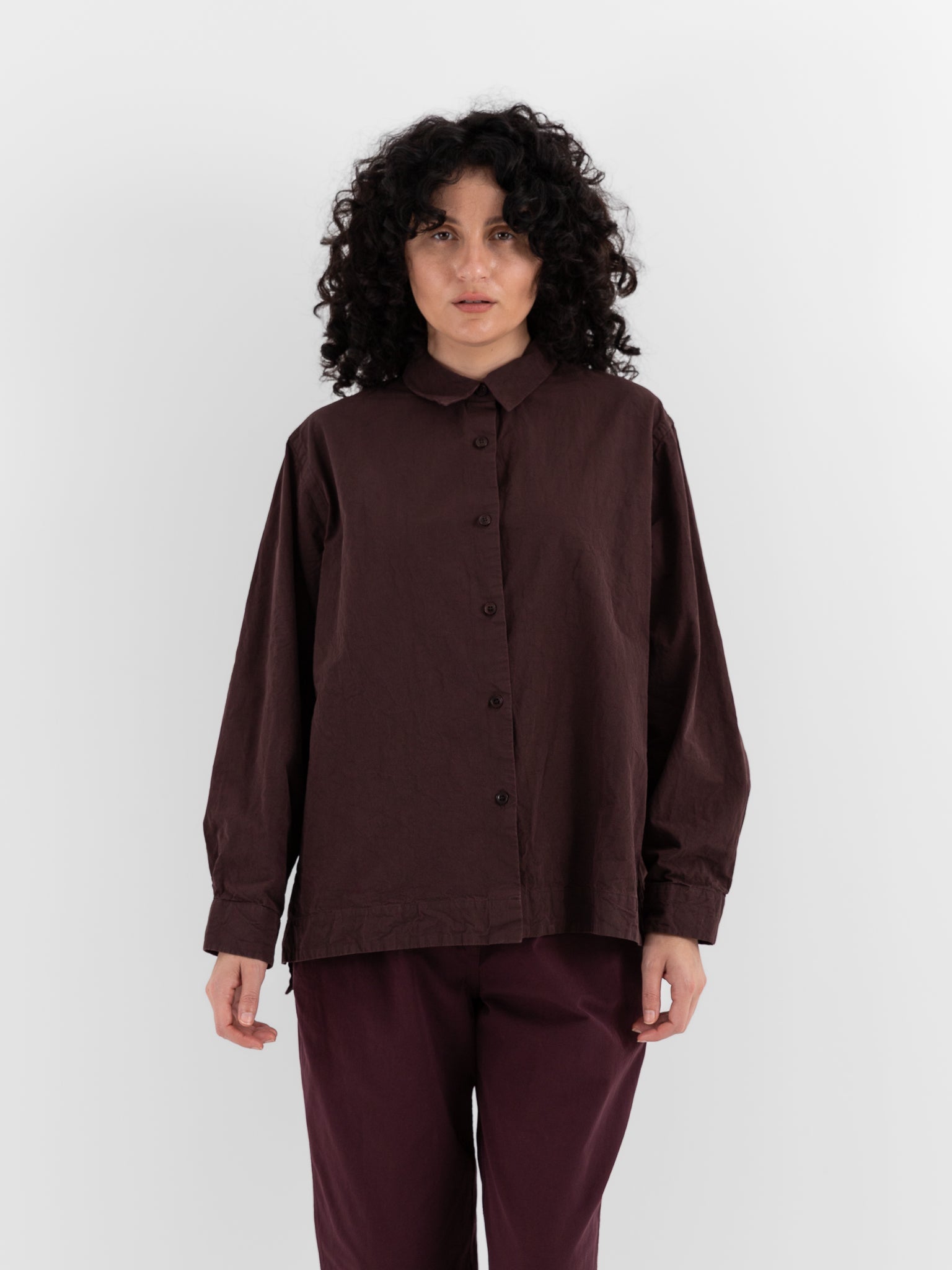 Casey Casey Biggy Shirt in Ebony - CASEY CASEY at Worthwhile - shop TOP