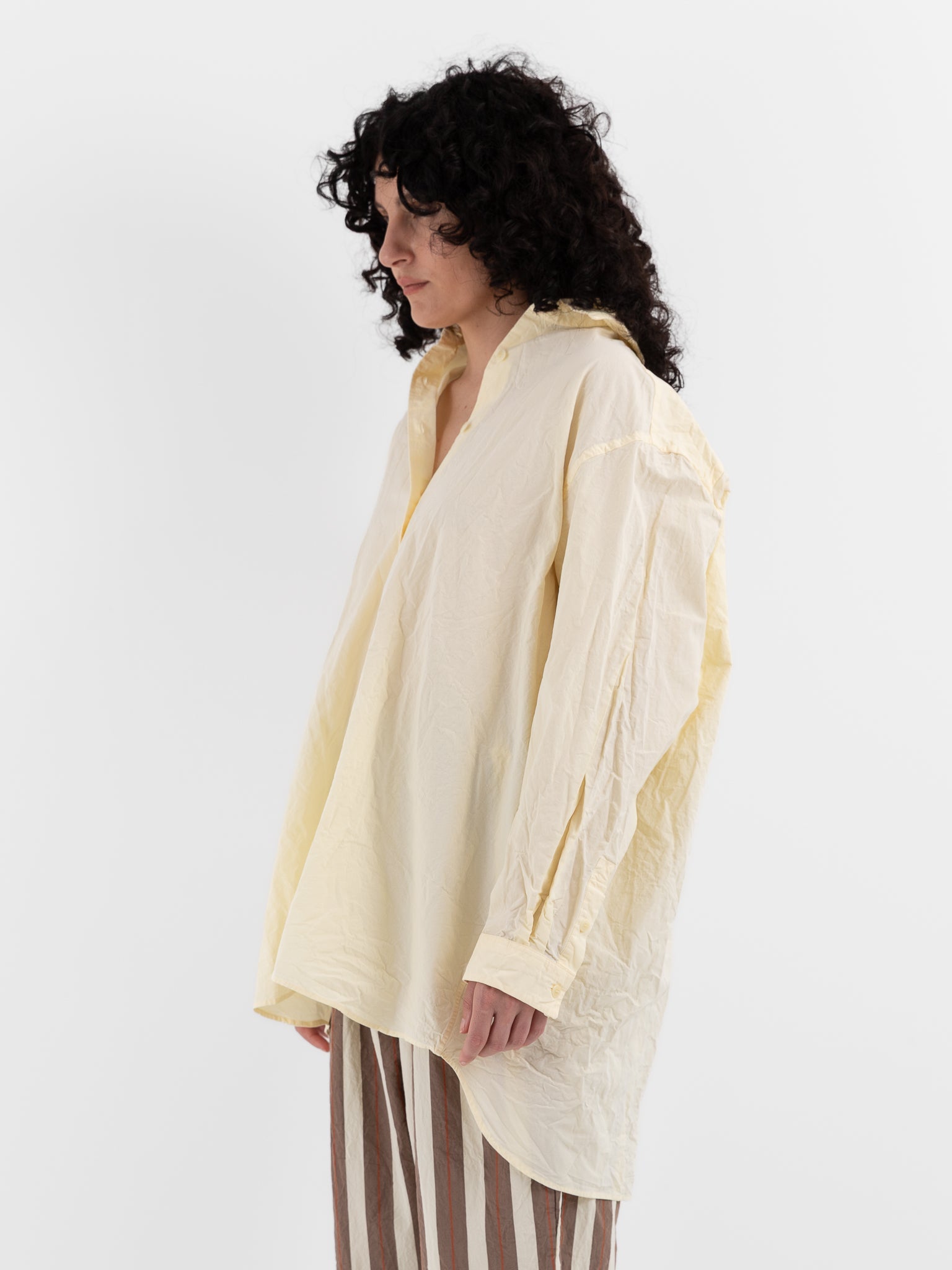 Casey Casey Ikla Shirt in Ivory - CASEY CASEY at Worthwhile - shop TOP