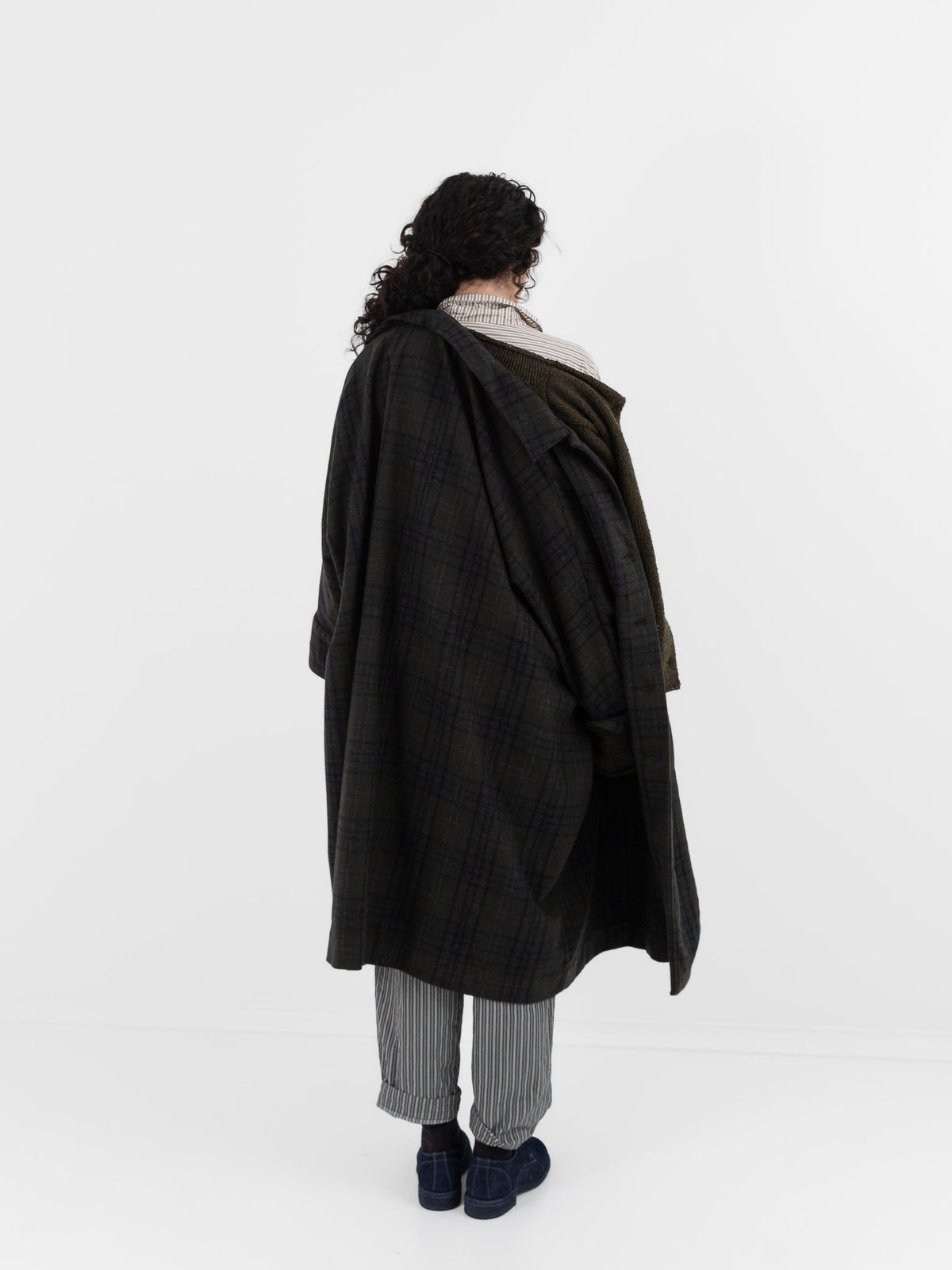 Casey Casey ORSAN 2PCS Coat in Tartan Khaki Check - CASEY CASEY ORSAN at Worthwhile - shop COAT
