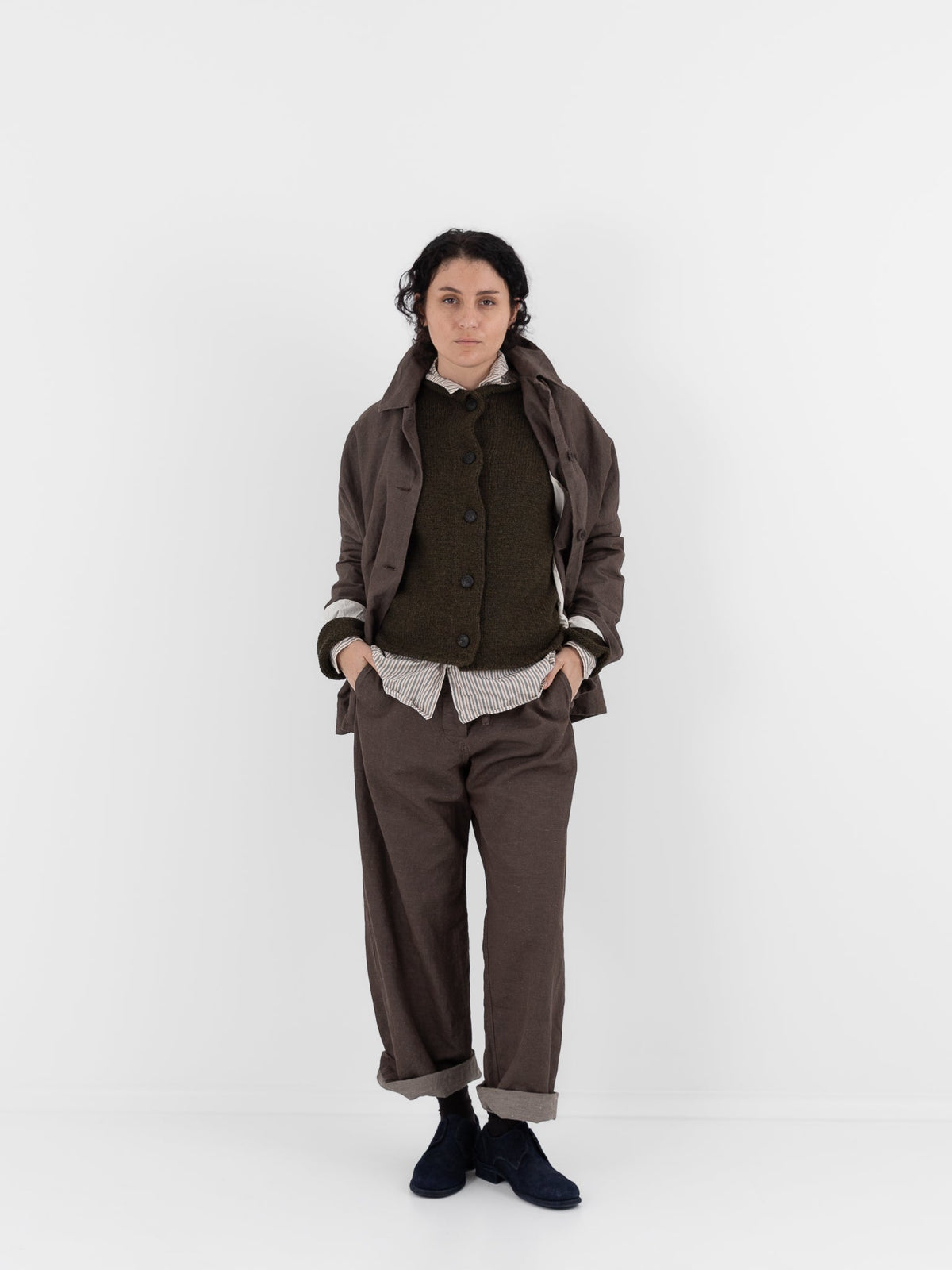 Casey Casey ORSAN FP11 Pant in Brown - CASEY CASEY ORSAN at Worthwhile - shop PANT