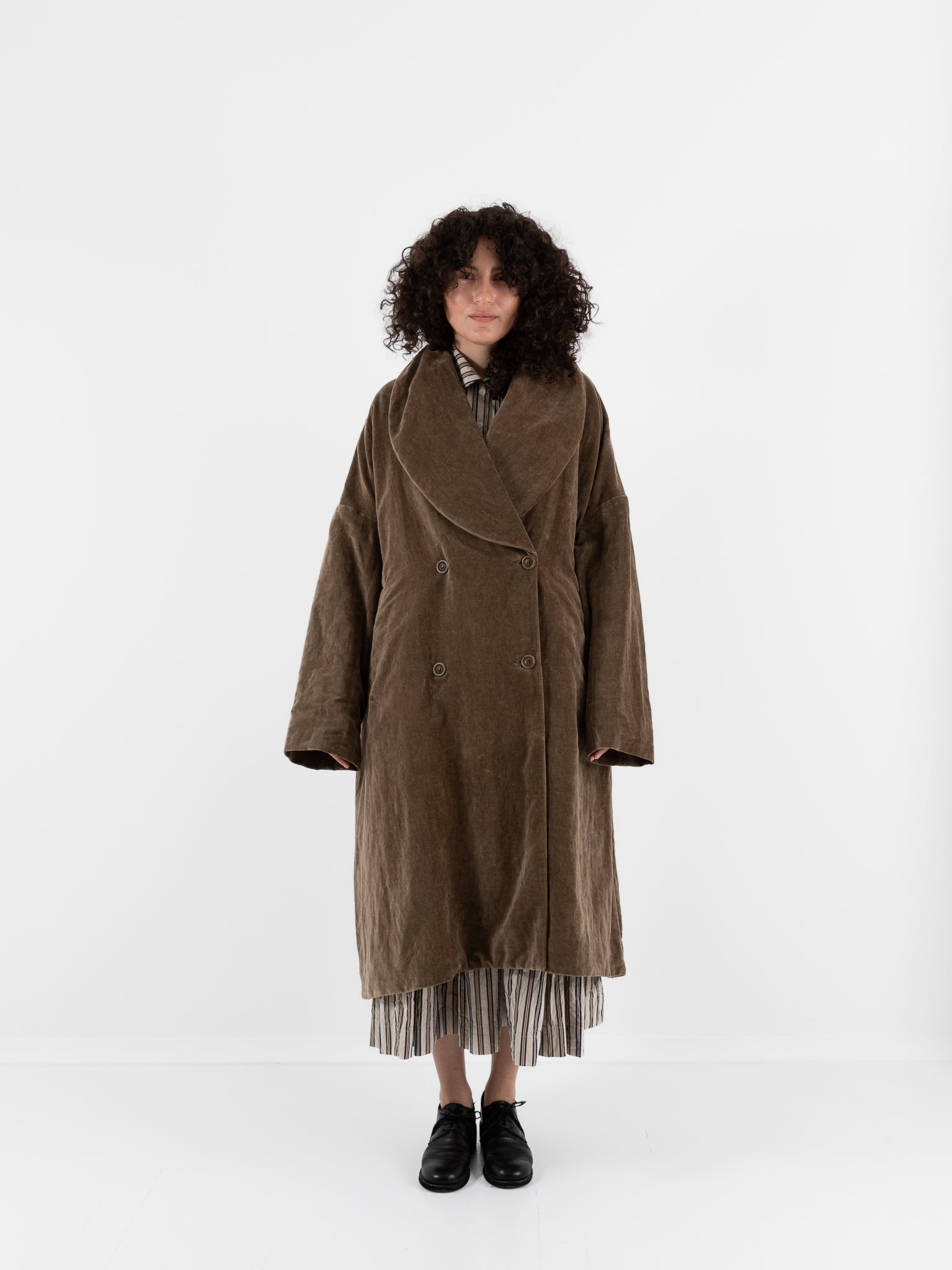 Casey Casey Great Coat in Taupe - CASEY CASEY at Worthwhile - shop COAT