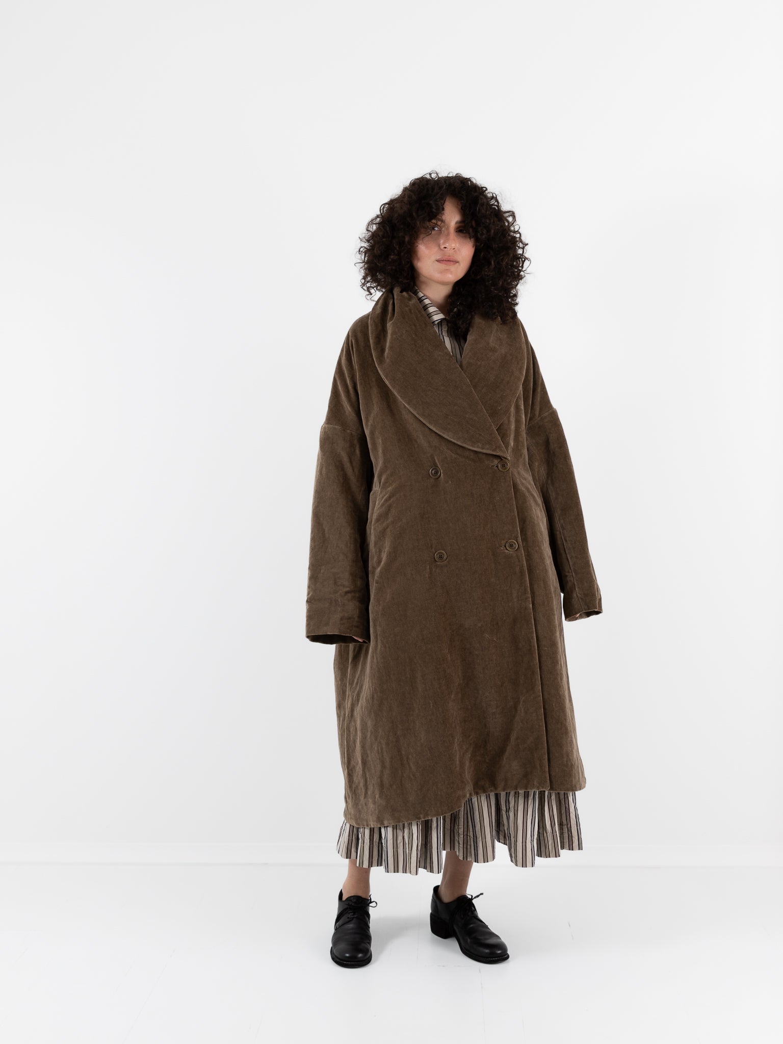 Casey Casey Great Coat in Taupe - CASEY CASEY at Worthwhile - shop COAT