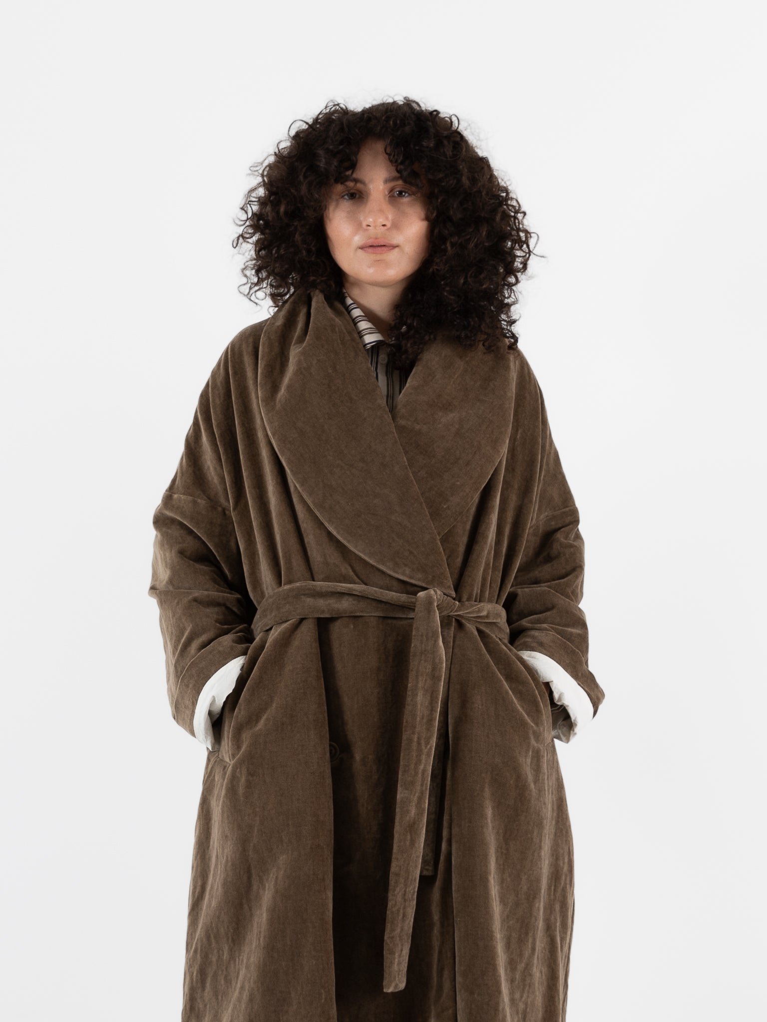 Casey Casey Great Coat in Taupe - CASEY CASEY at Worthwhile - shop COAT
