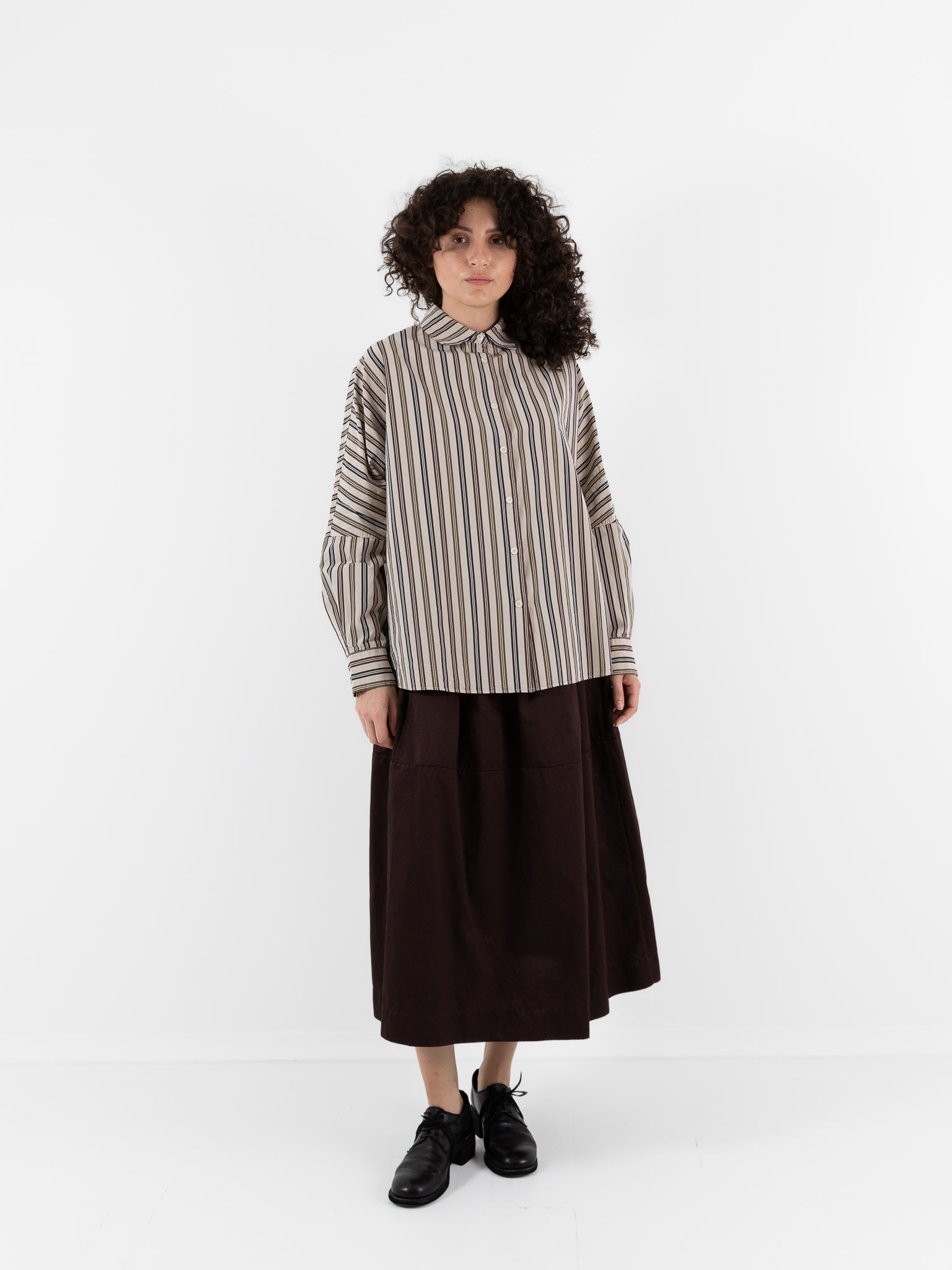 Casey Casey Waga Shirt in No. 4 Stripe - CASEY CASEY at Worthwhile - shop TOP