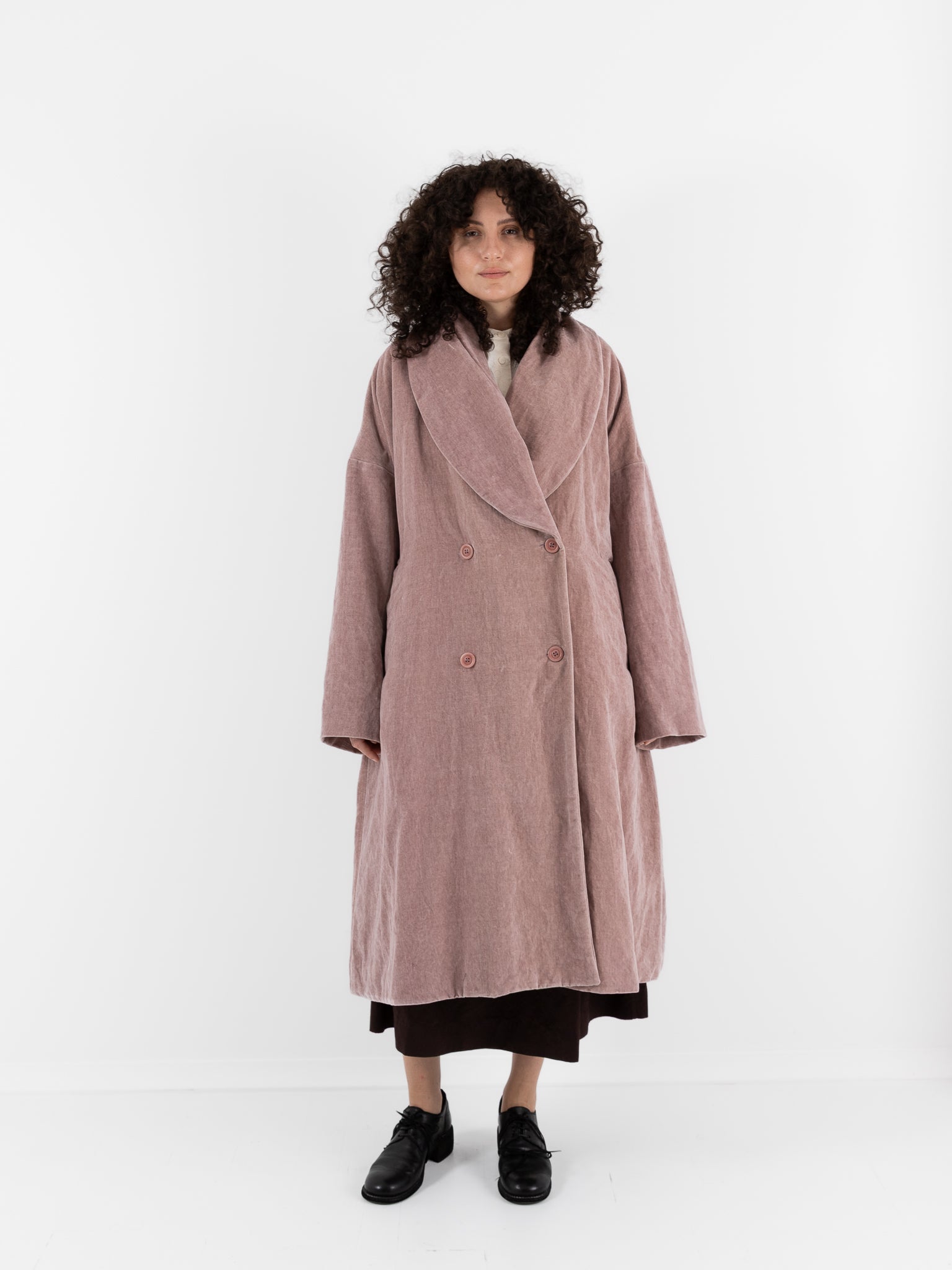 Casey Casey Great Coat in Dusty Pink - CASEY CASEY at Worthwhile - shop COAT