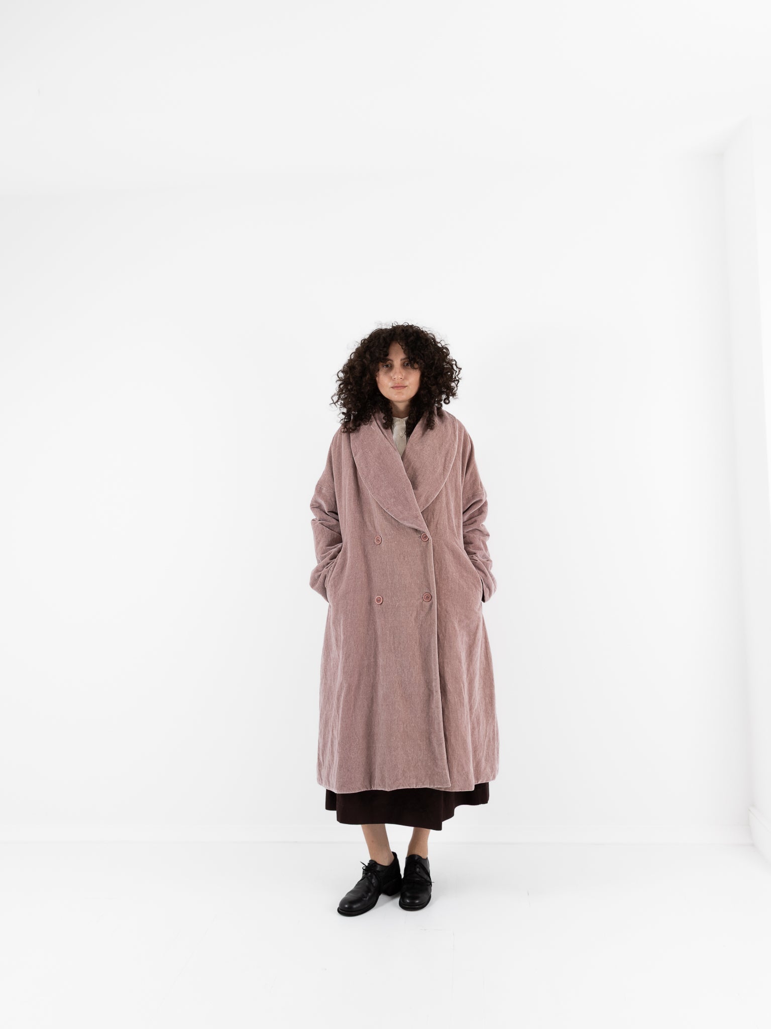 Casey Casey Great Coat in Dusty Pink - CASEY CASEY at Worthwhile - shop COAT