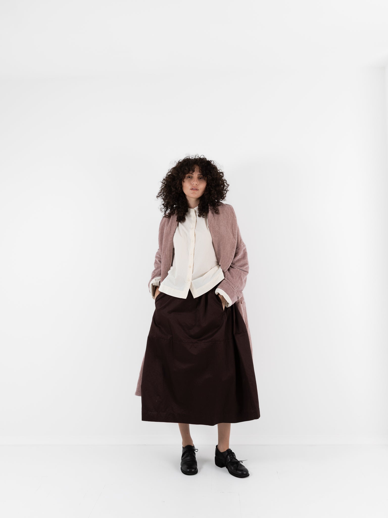 Casey Casey Great Coat in Dusty Pink - CASEY CASEY at Worthwhile - shop COAT