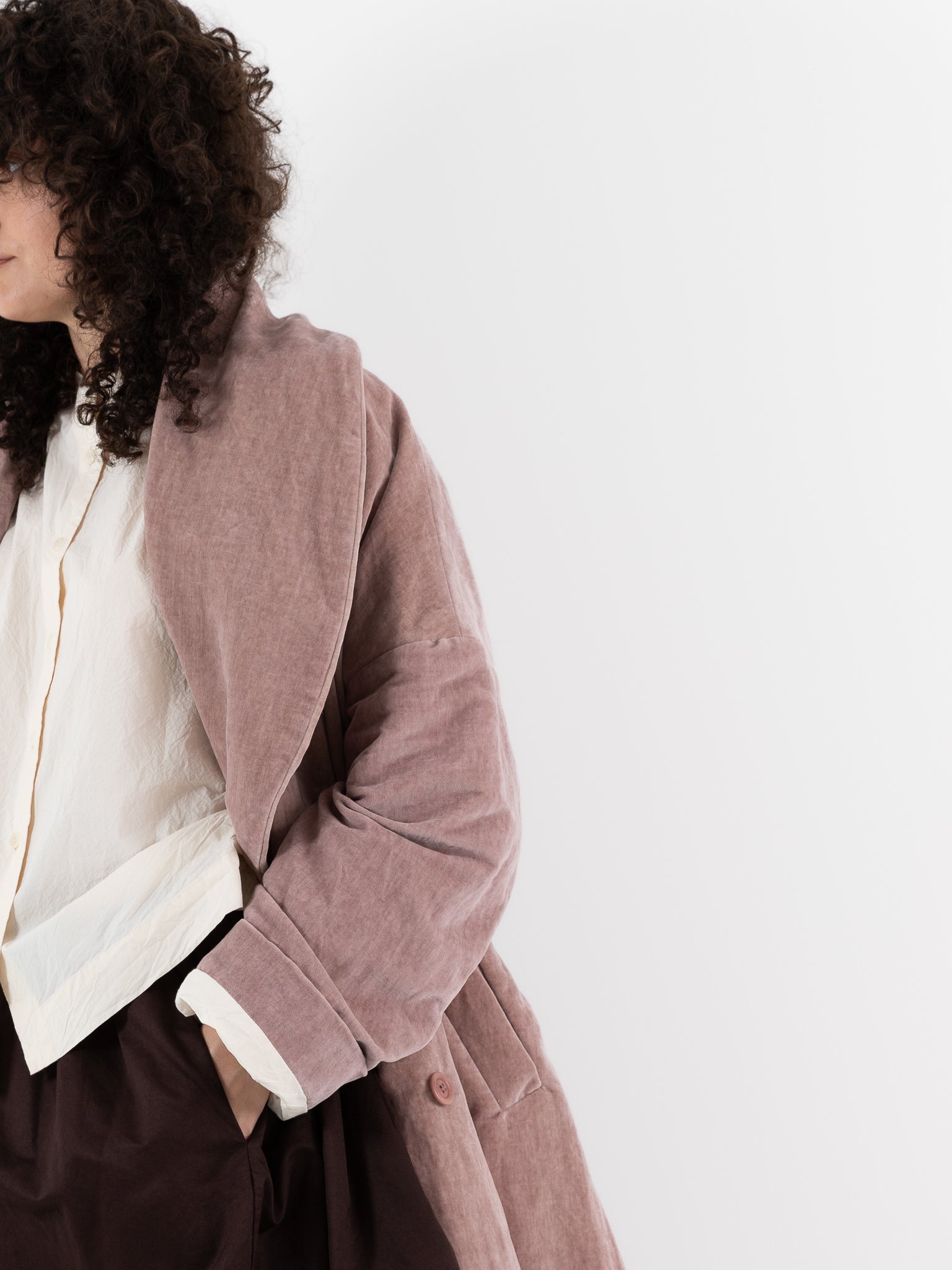 Casey Casey Great Coat in Dusty Pink - CASEY CASEY at Worthwhile - shop COAT