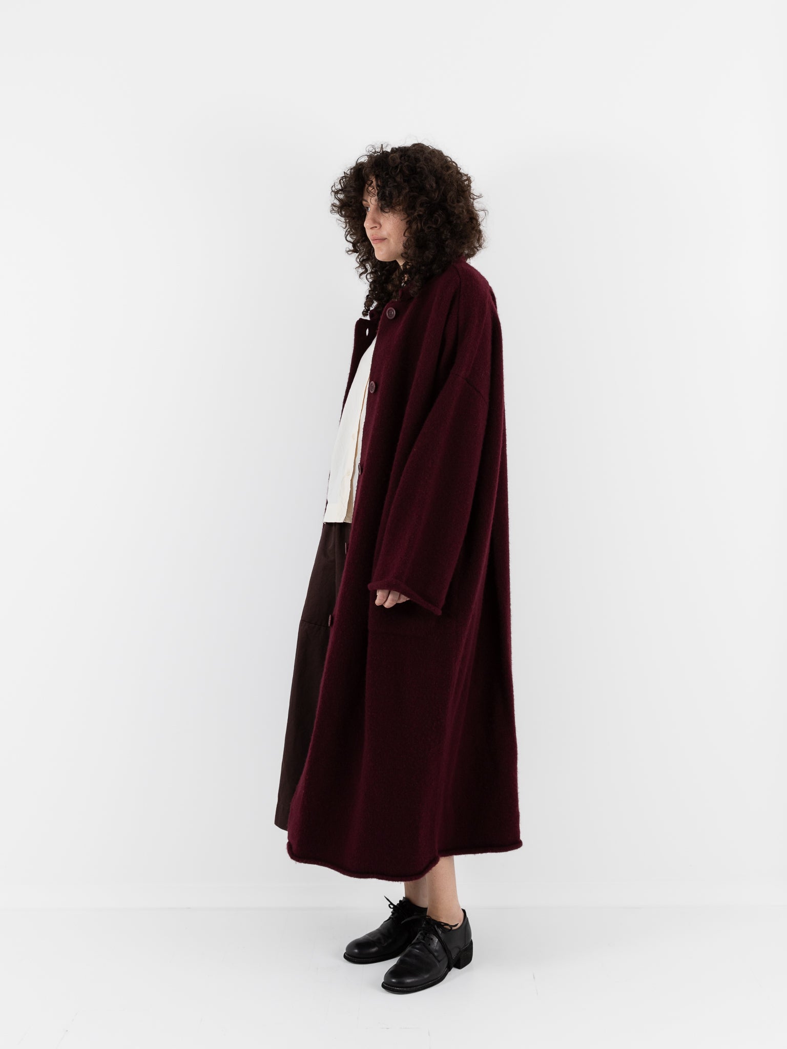 Casey Casey Softy Coat in Prune - CASEY CASEY at Worthwhile - shop COAT