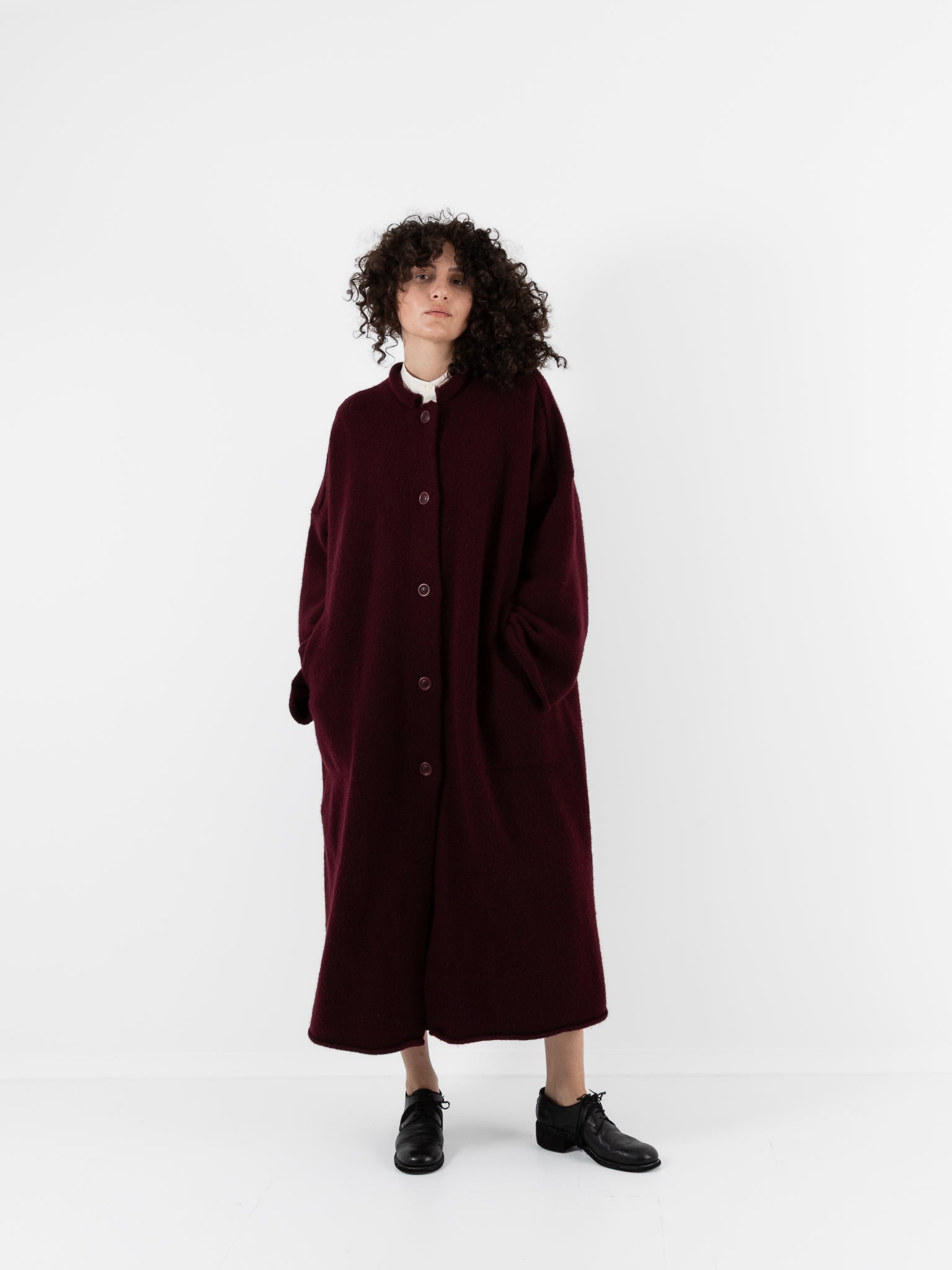 Casey Casey Softy Coat in Prune - CASEY CASEY at Worthwhile - shop COAT