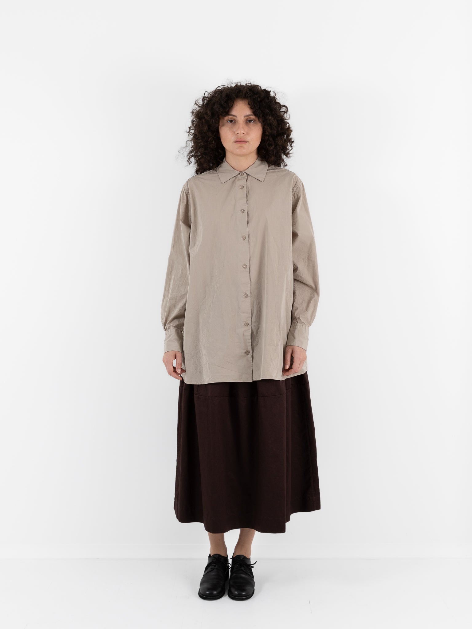 Casey Casey Pi Shirt in Mastic - CASEY CASEY at Worthwhile - shop TOP