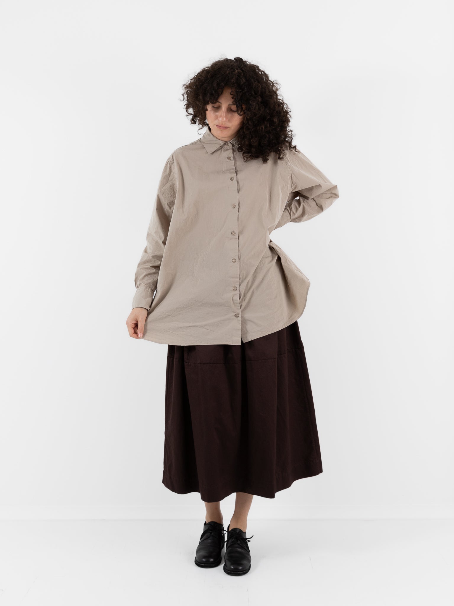 Casey Casey Pi Shirt in Mastic - CASEY CASEY at Worthwhile - shop TOP