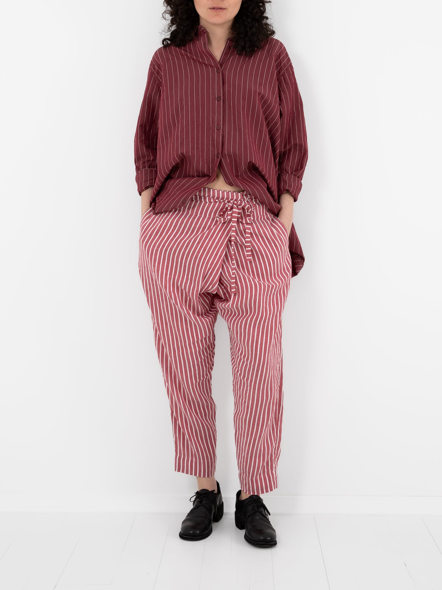 Casey Casey Tied Sarouel Pant in Stripe No. 2 - CASEY CASEY at Worthwhile - shop PANT