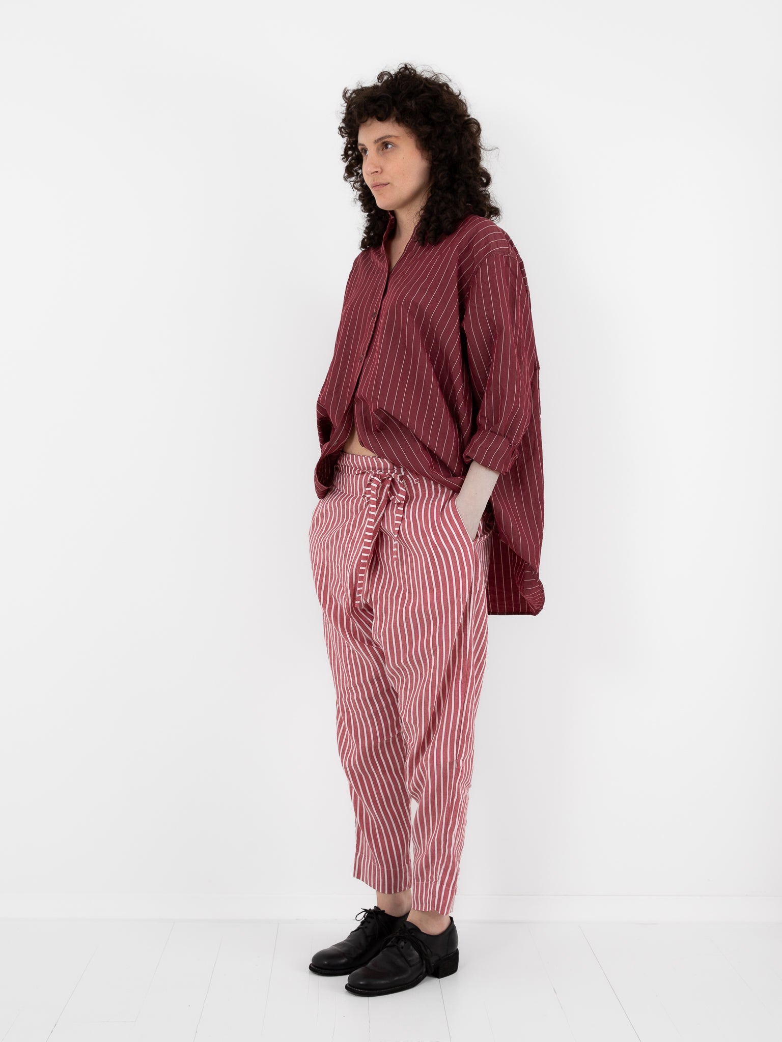 Casey Casey Tied Sarouel Pant in Stripe No. 2 - CASEY CASEY at Worthwhile - shop PANT
