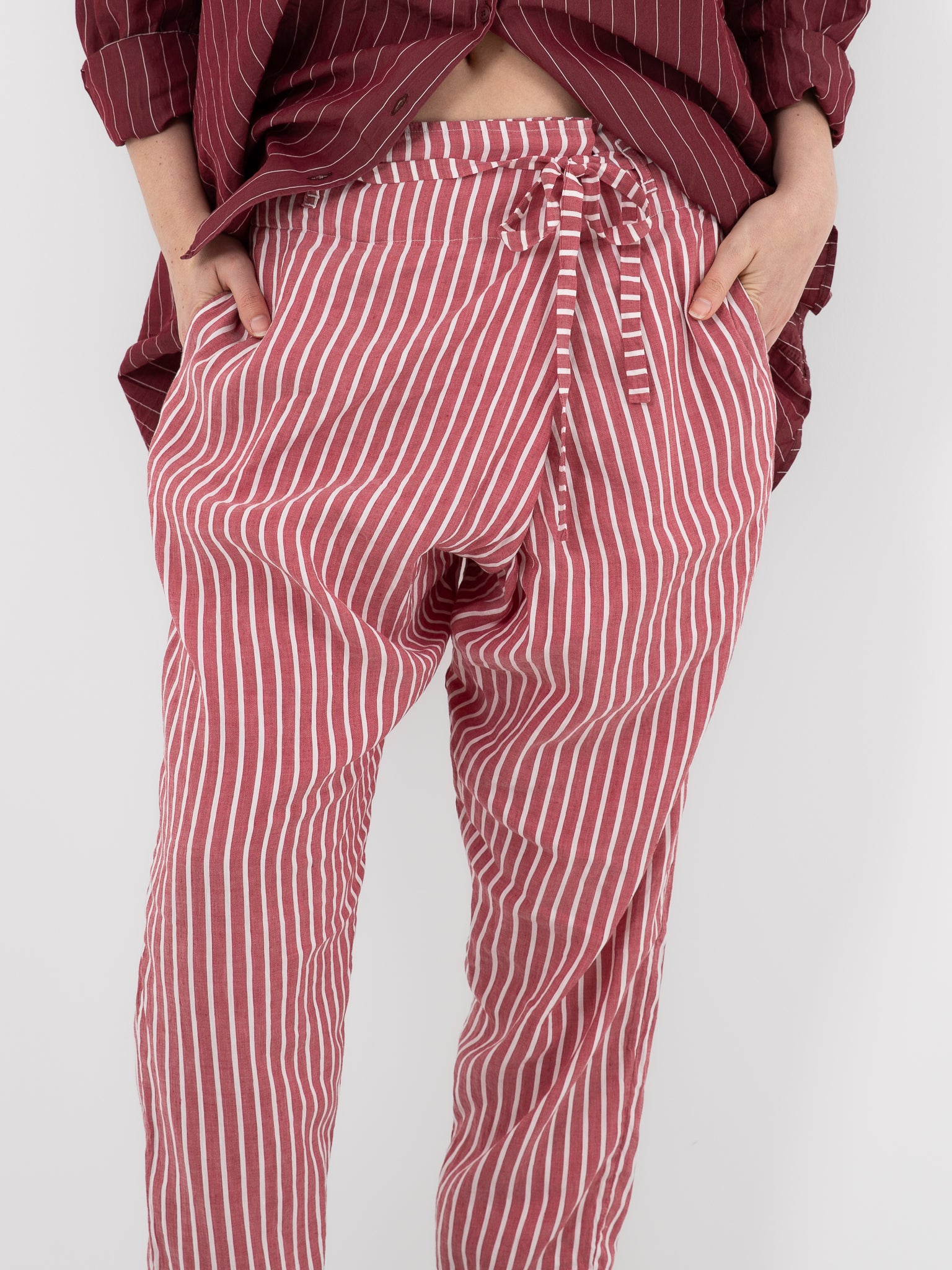 Casey Casey Tied Sarouel Pant in Stripe No. 2 - CASEY CASEY at Worthwhile - shop PANT