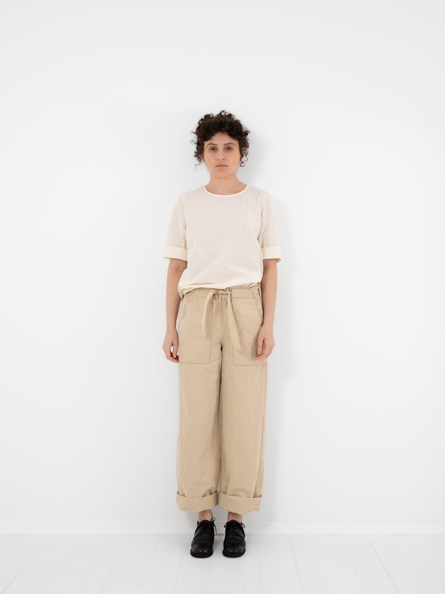 Casey Casey Row Pant in Ivory - CASEY CASEY at Worthwhile - shop PANT