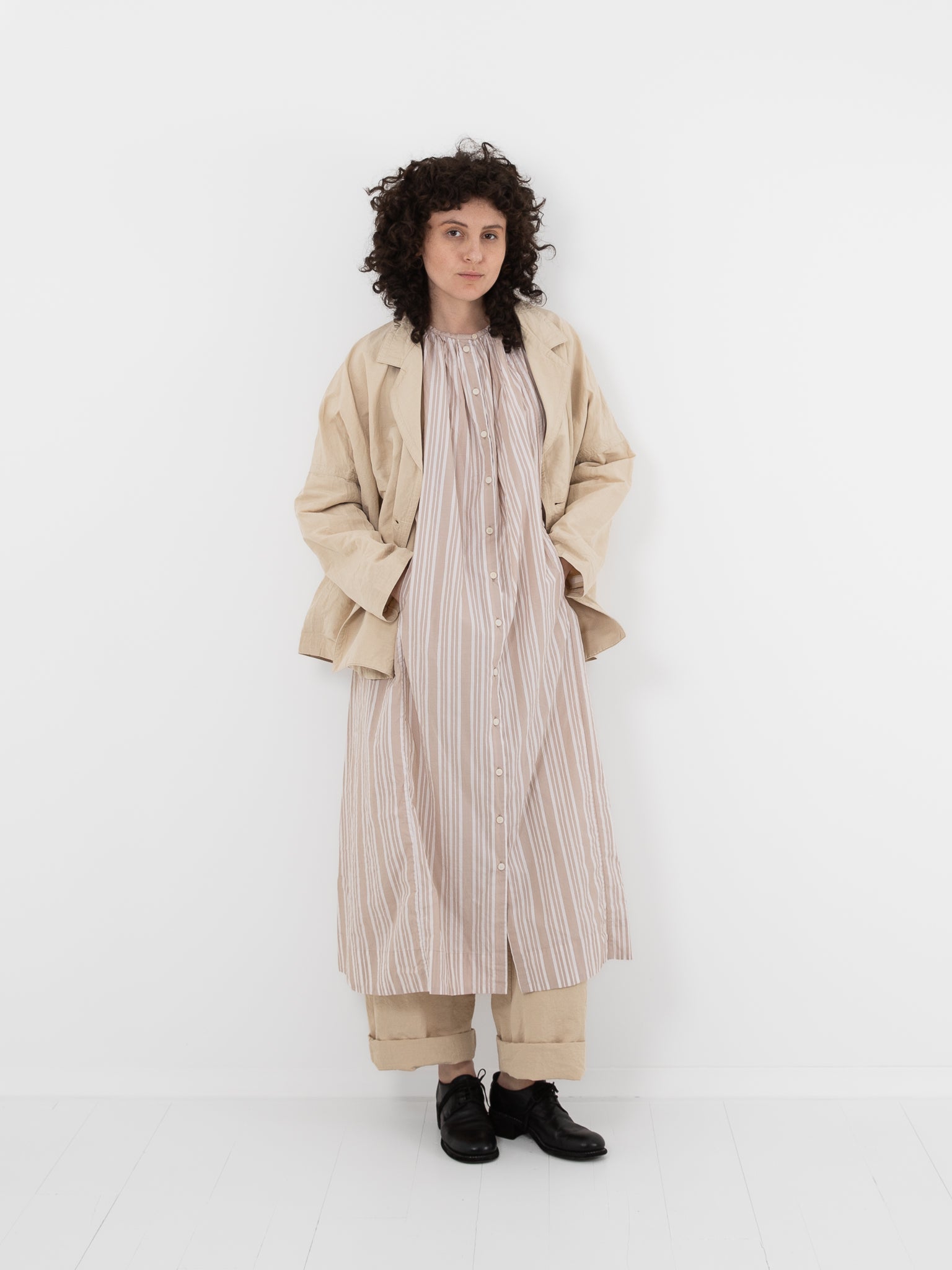 Casey Casey Row Pant in Ivory - CASEY CASEY at Worthwhile - shop PANT