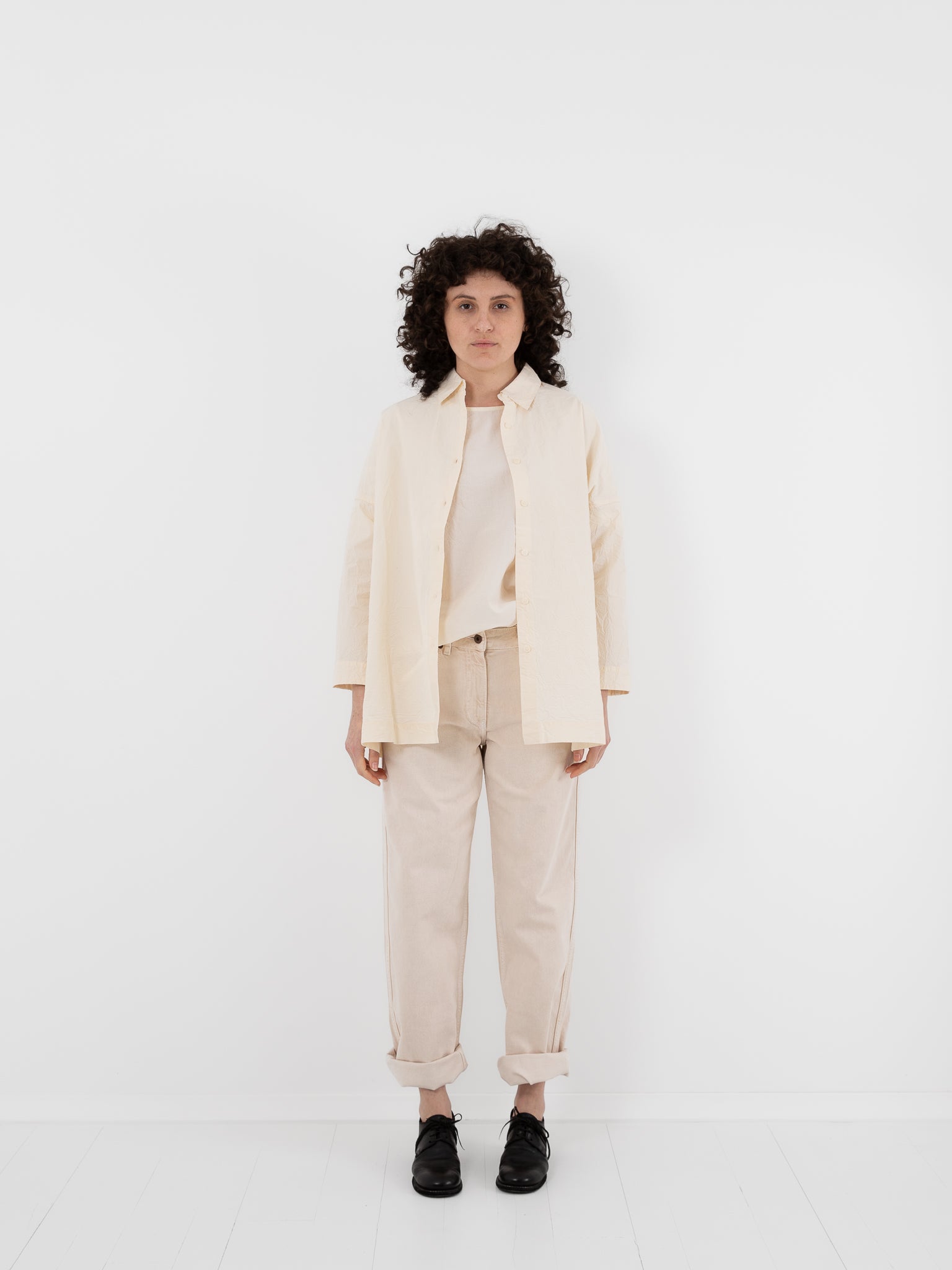 Casey Casey February Shirt in Natural - CASEY CASEY at Worthwhile - shop TOP