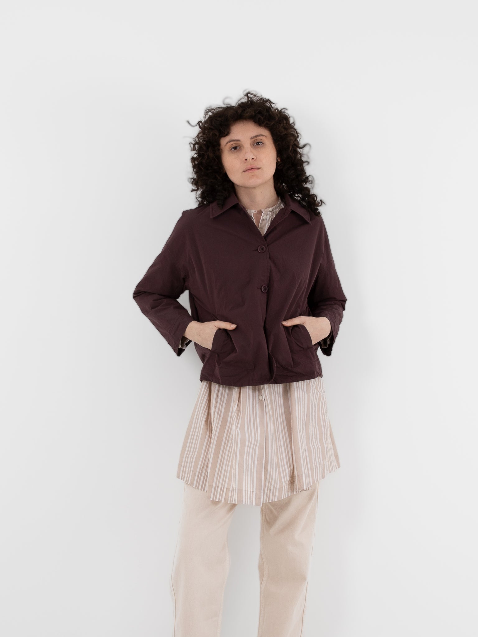 Casey Casey Juliette Jacket in Wine - CASEY CASEY at Worthwhile - shop JACKET