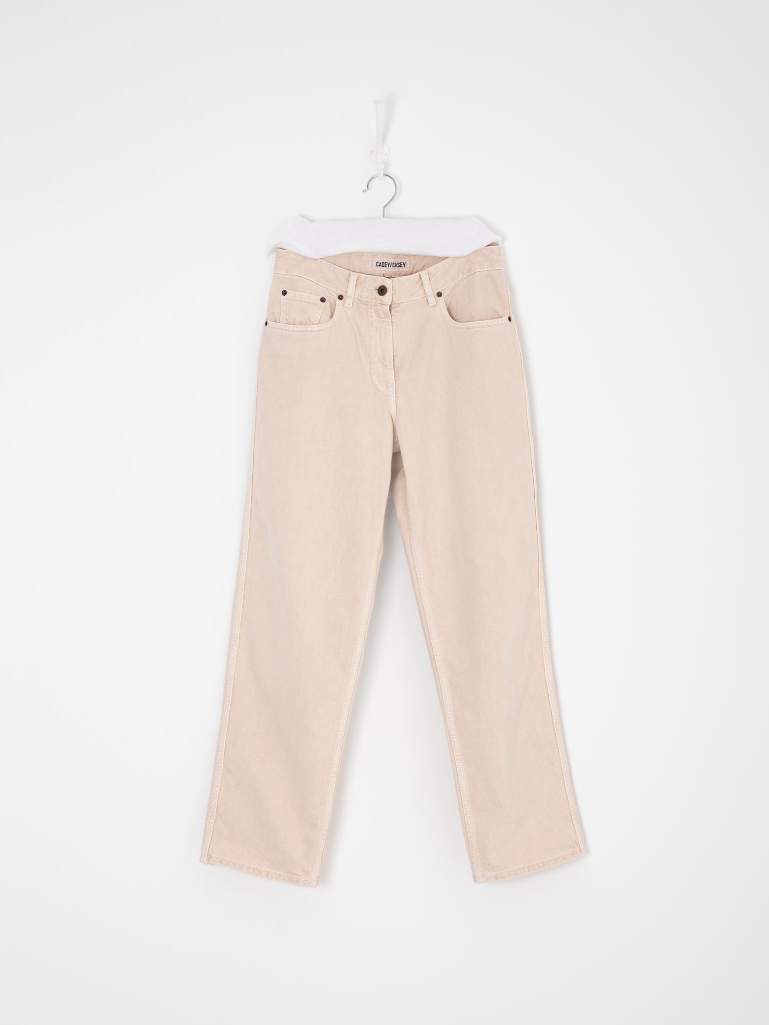 Casey Casey Paulo Denim Pant in Ivory - CASEY CASEY at Worthwhile - shop PANT