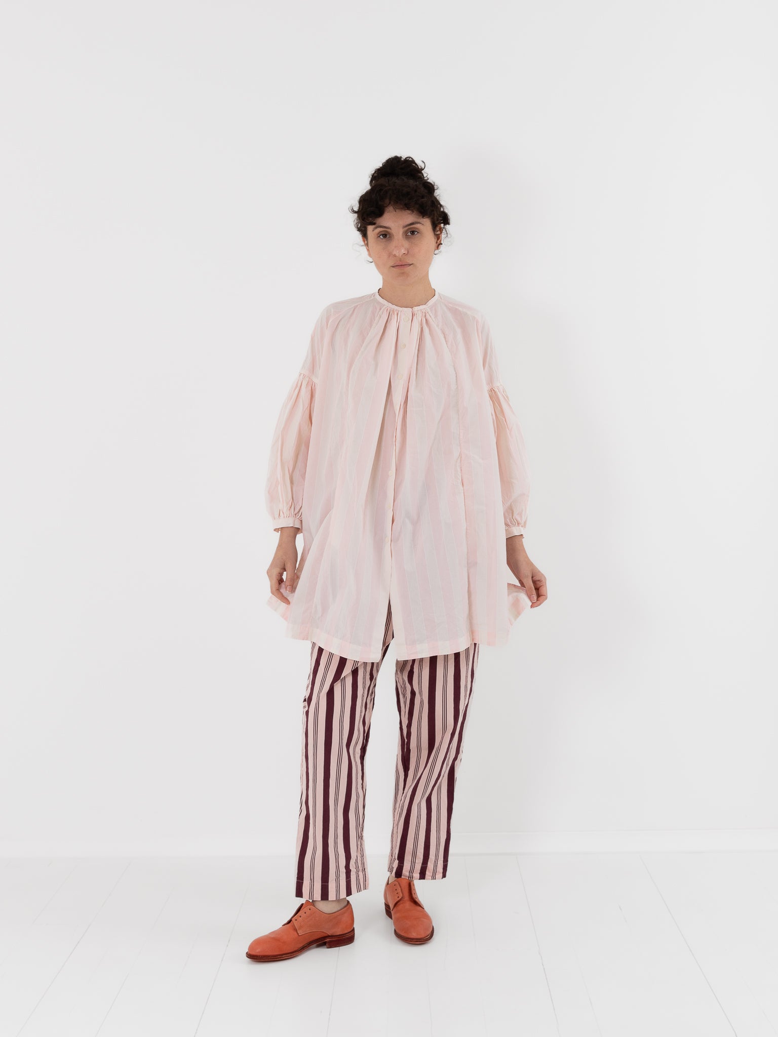 Casey Casey 3 By 3 Shirt in Stripe No. 1 - CASEY CASEY at Worthwhile - shop TOP