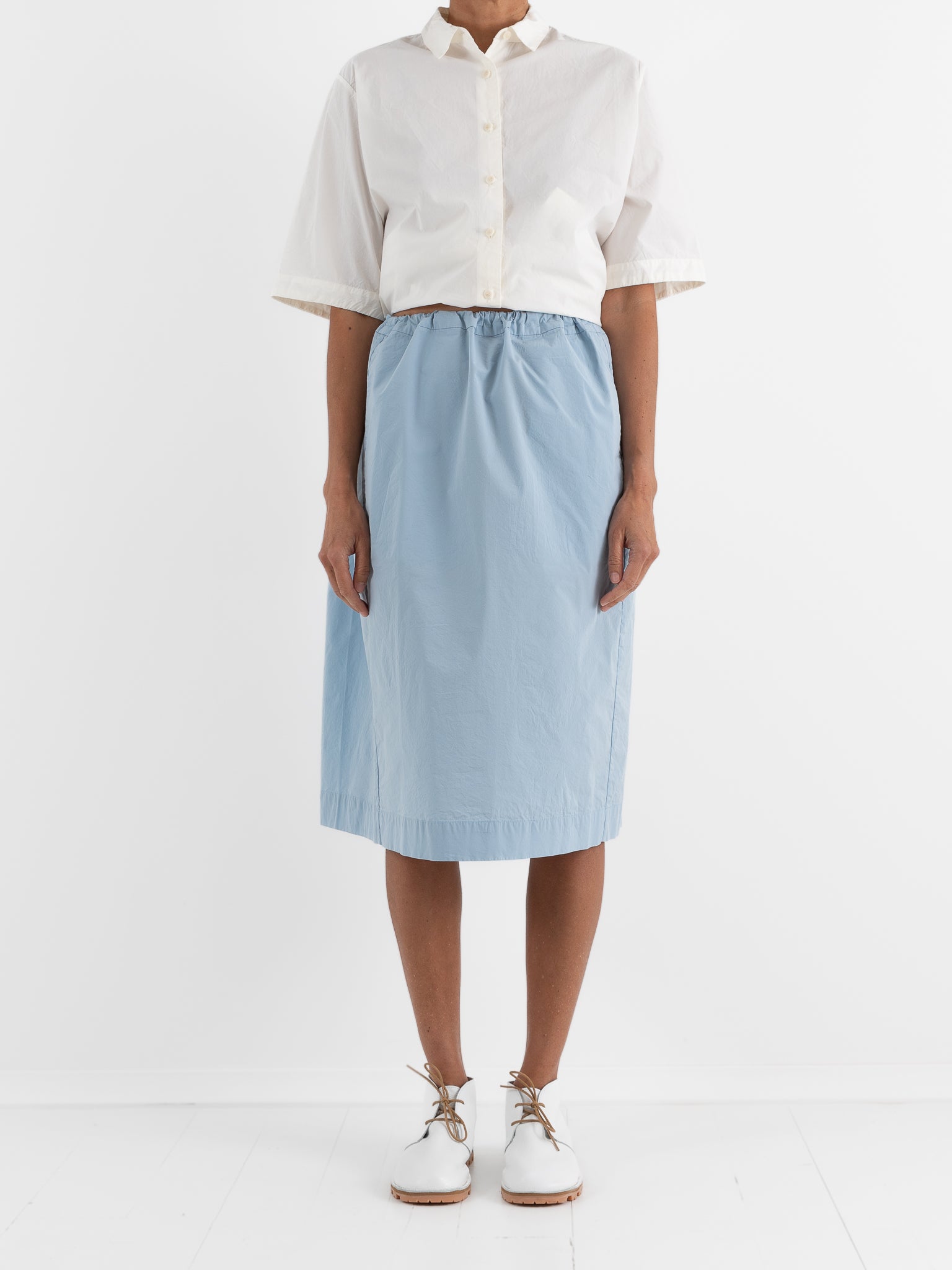 Casey Casey Square Skirt in Sky Blu - CASEY CASEY at Worthwhile - shop SKIRT