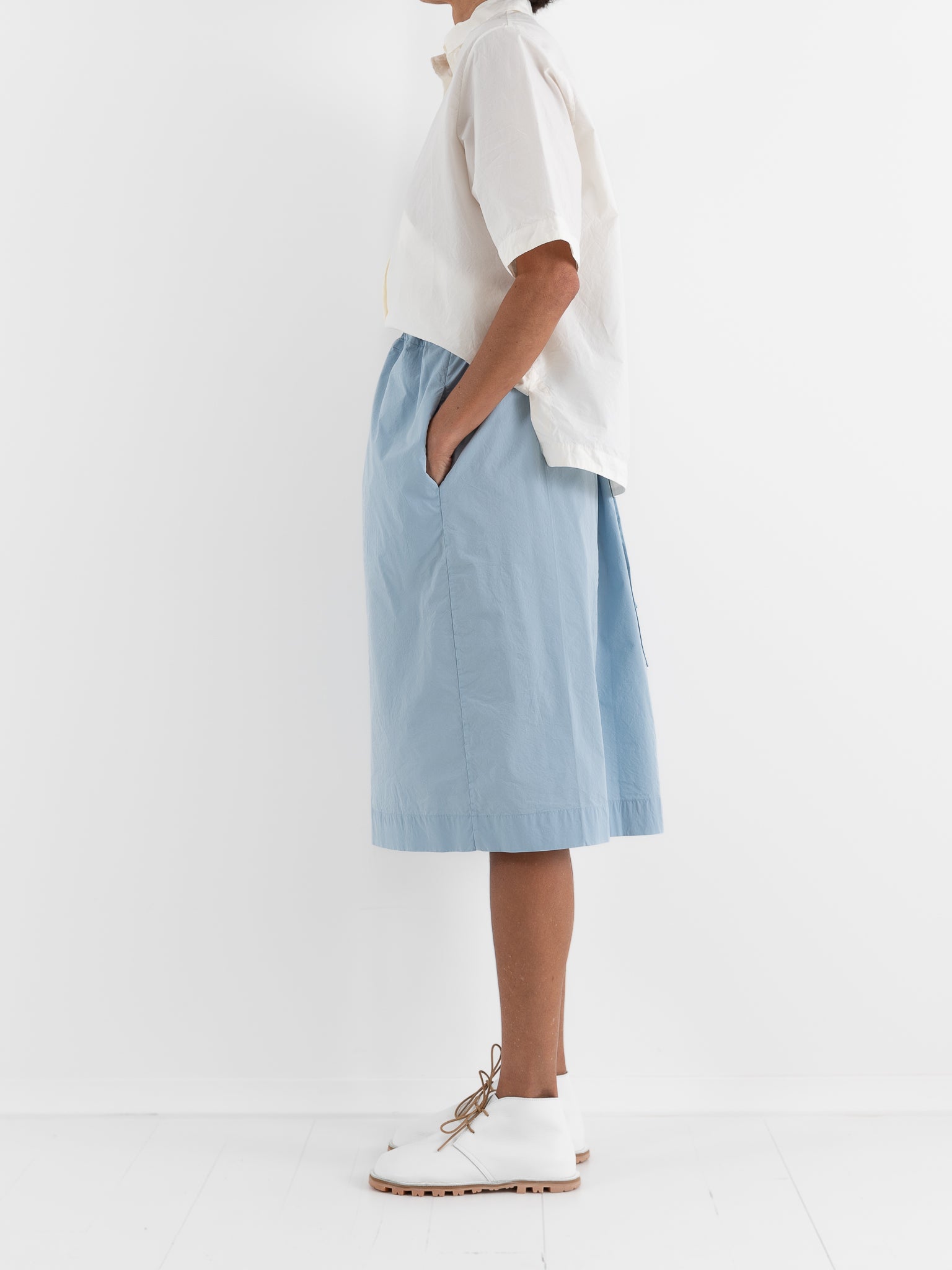 Casey Casey Square Skirt in Sky Blu - CASEY CASEY at Worthwhile - shop SKIRT