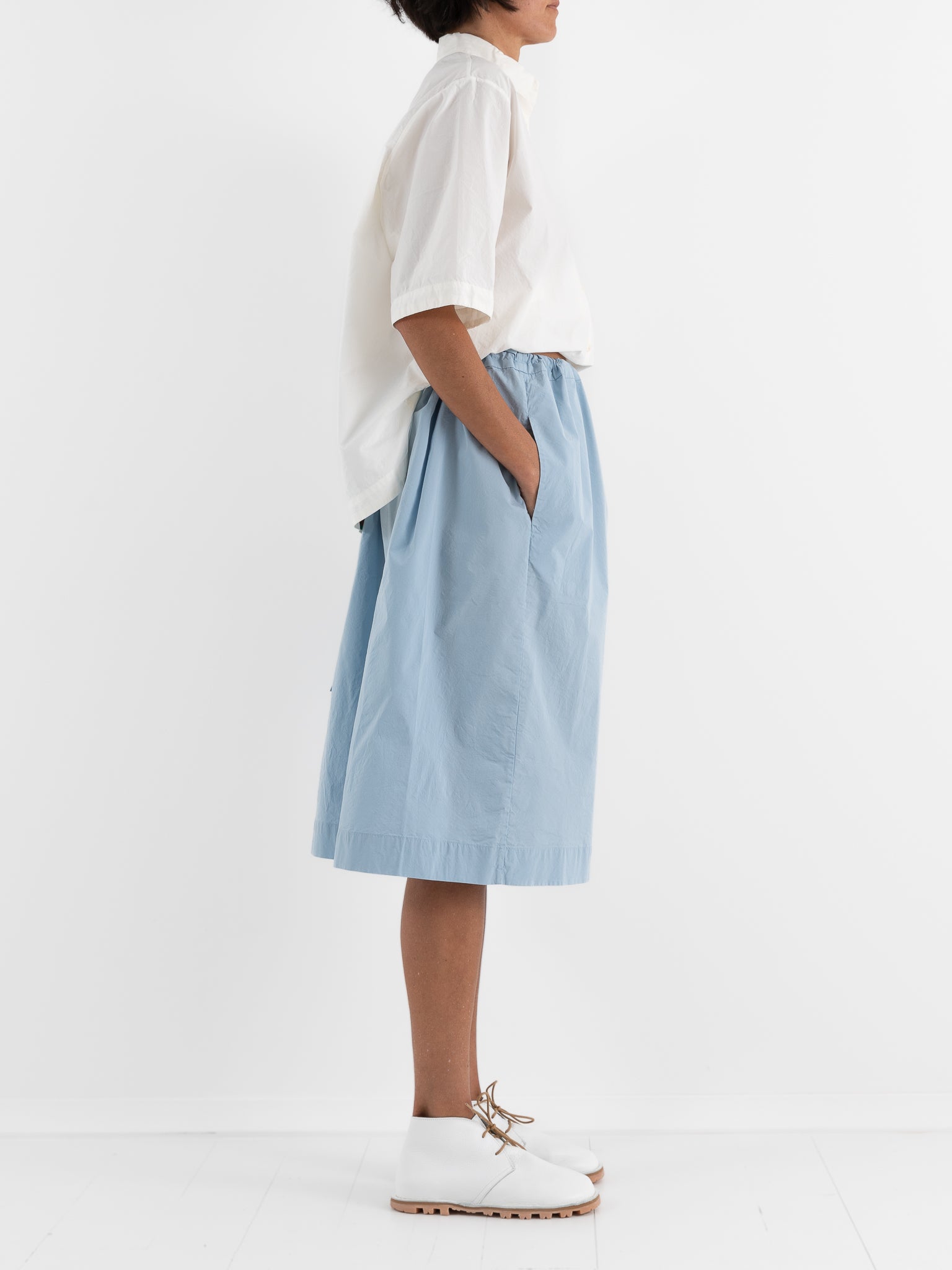 Casey Casey Square Skirt in Sky Blu - CASEY CASEY at Worthwhile - shop SKIRT