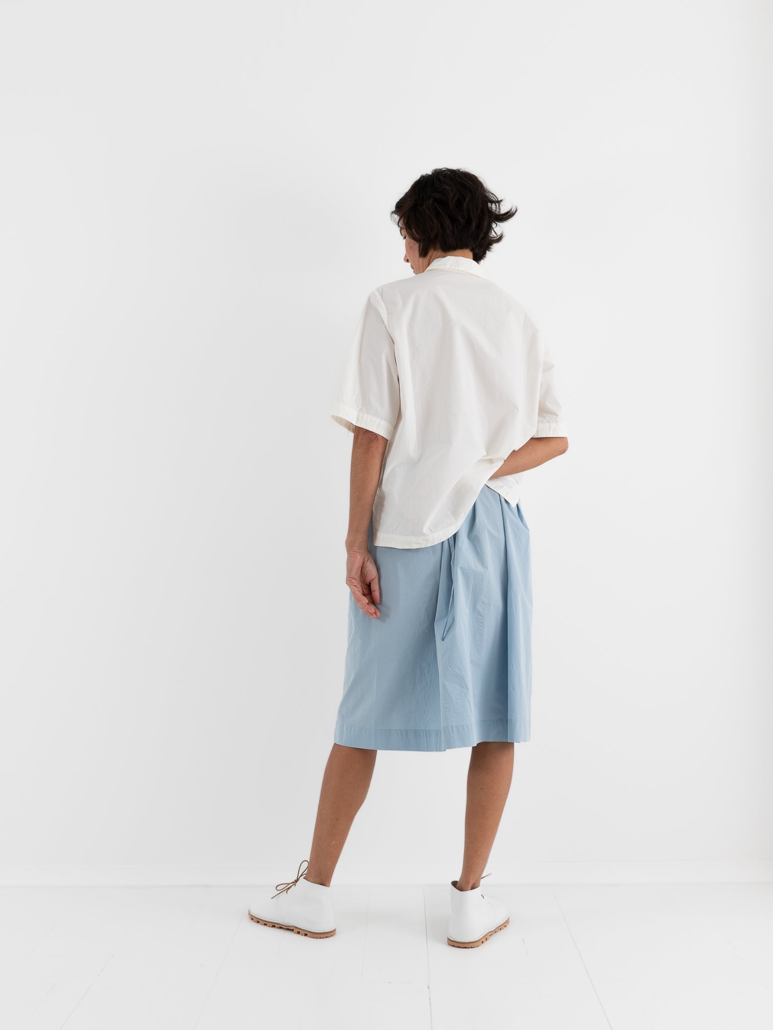 Casey Casey Square Skirt in Sky Blu - CASEY CASEY at Worthwhile - shop SKIRT