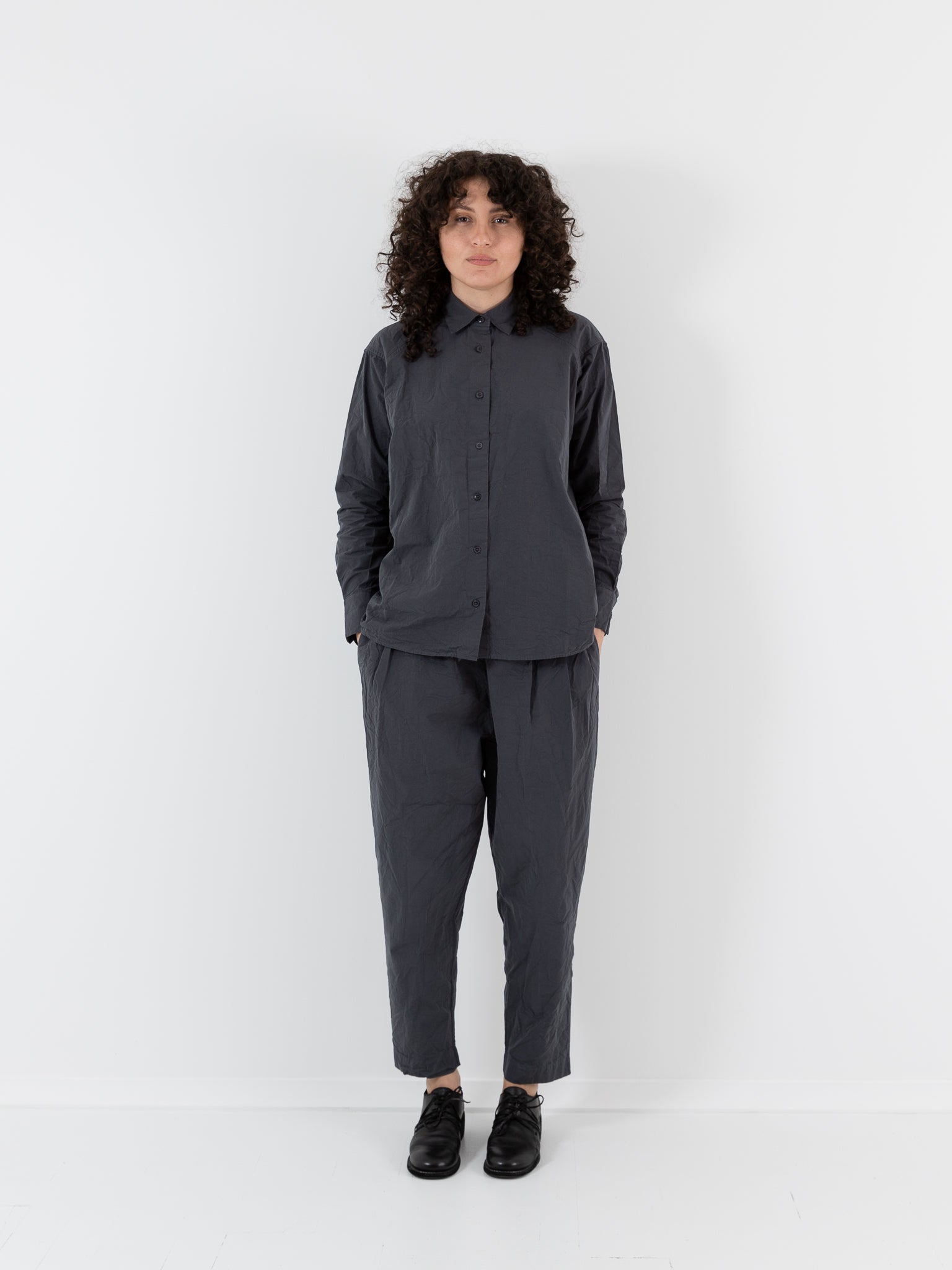 Casey Casey Drays Shirt in Blue Skul - CASEY CASEY at Worthwhile - shop TOP