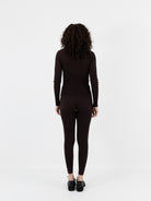 Casey Casey Rib Tights in Dark Brown - CASEY CASEY at Worthwhile - shop LEGGINGS