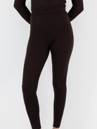 Casey Casey Rib Tights in Dark Brown - CASEY CASEY at Worthwhile - shop LEGGINGS