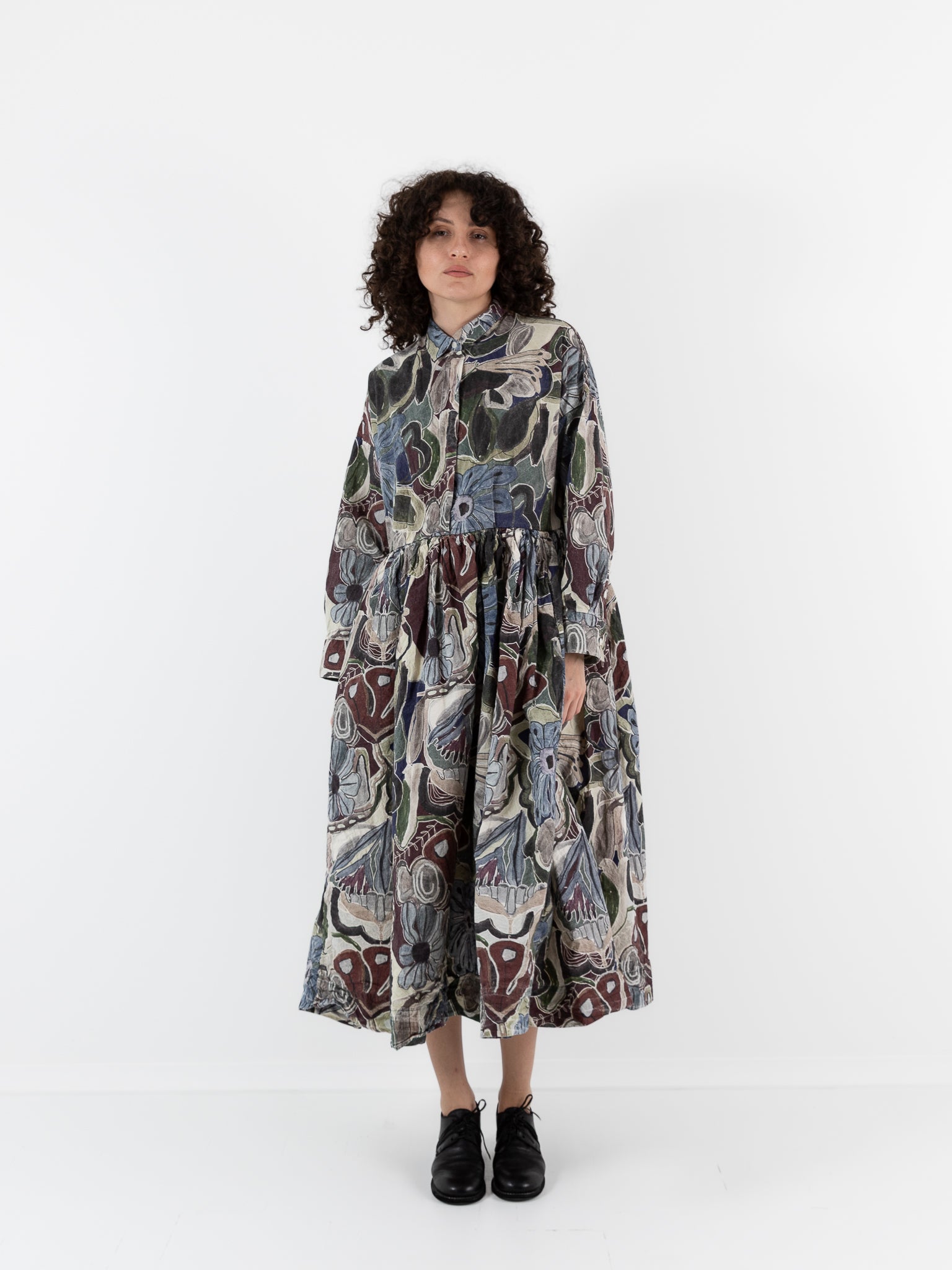 Casey Casey Stephanie Dress in Print, Browns - CASEY CASEY at Worthwhile - shop DRESS