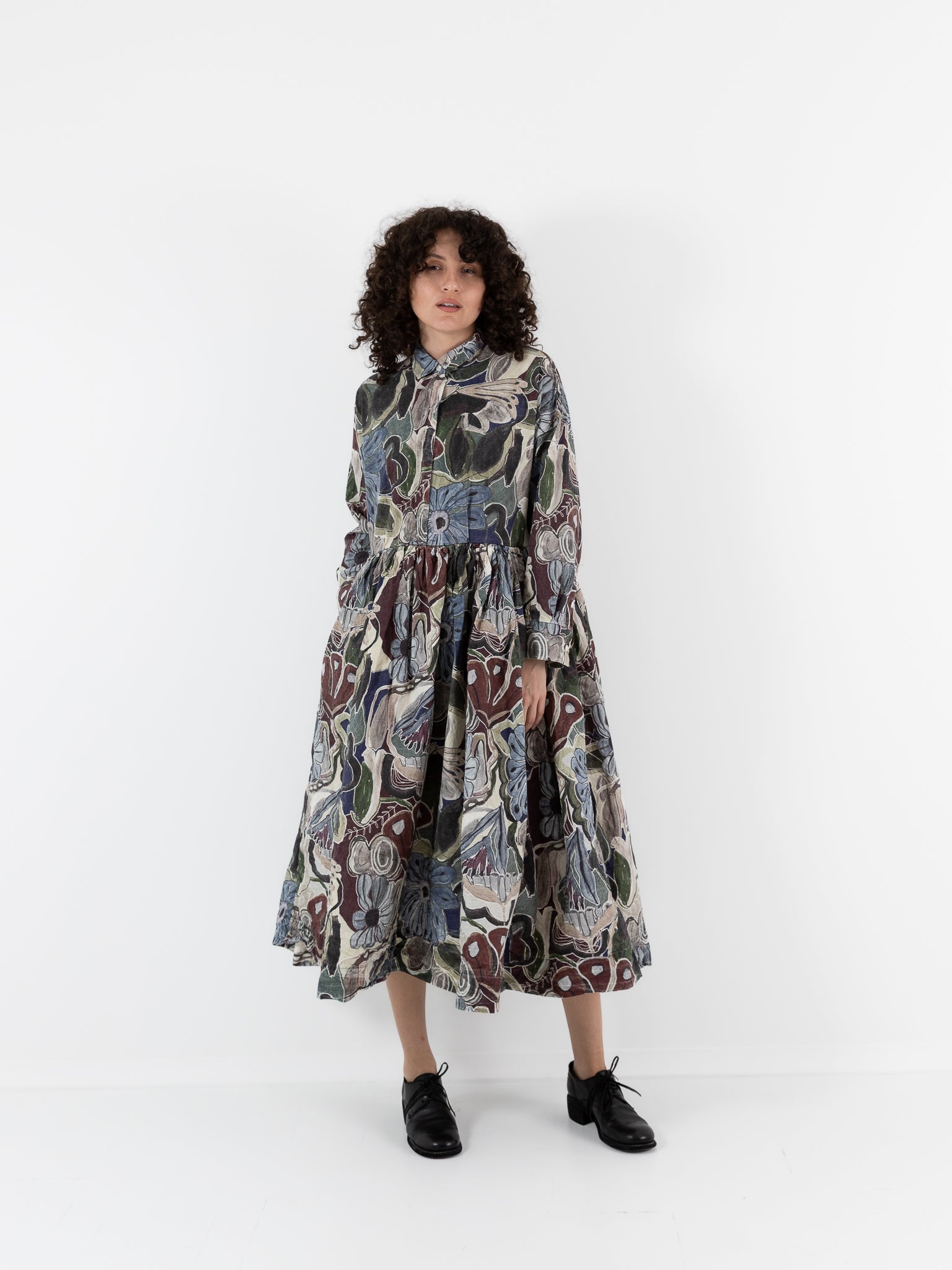 Casey Casey Stephanie Dress in Print, Browns - CASEY CASEY at Worthwhile - shop DRESS