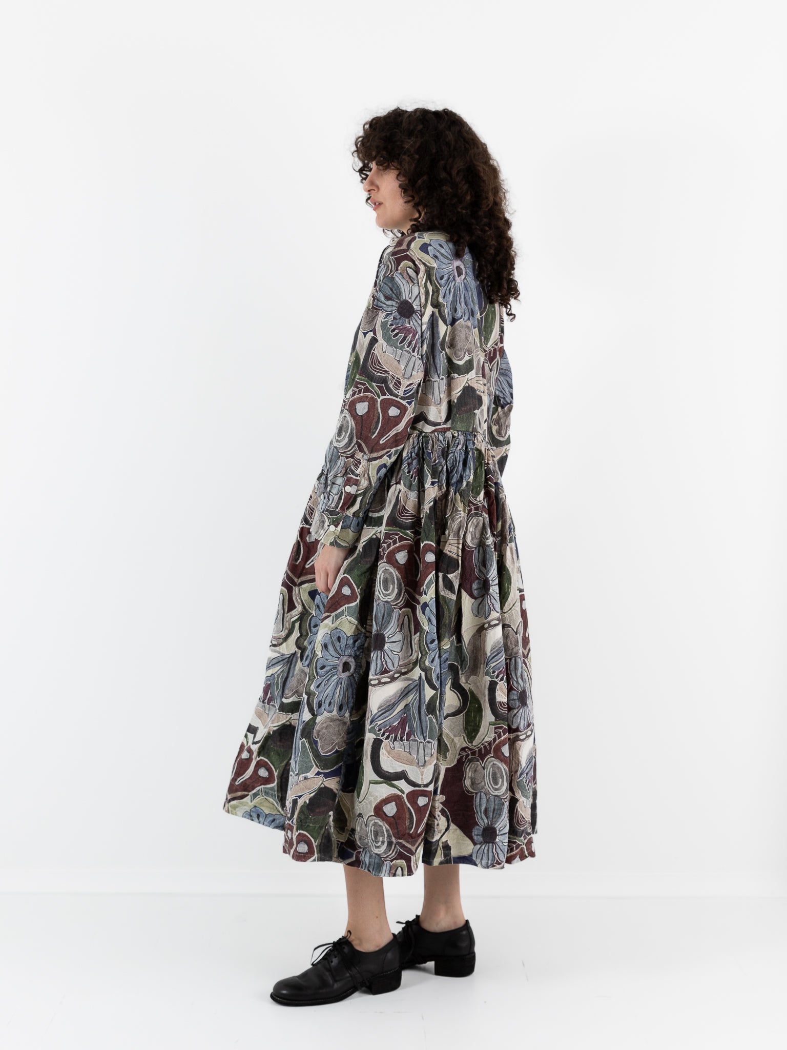 Casey Casey Stephanie Dress in Print, Browns - CASEY CASEY at Worthwhile - shop DRESS