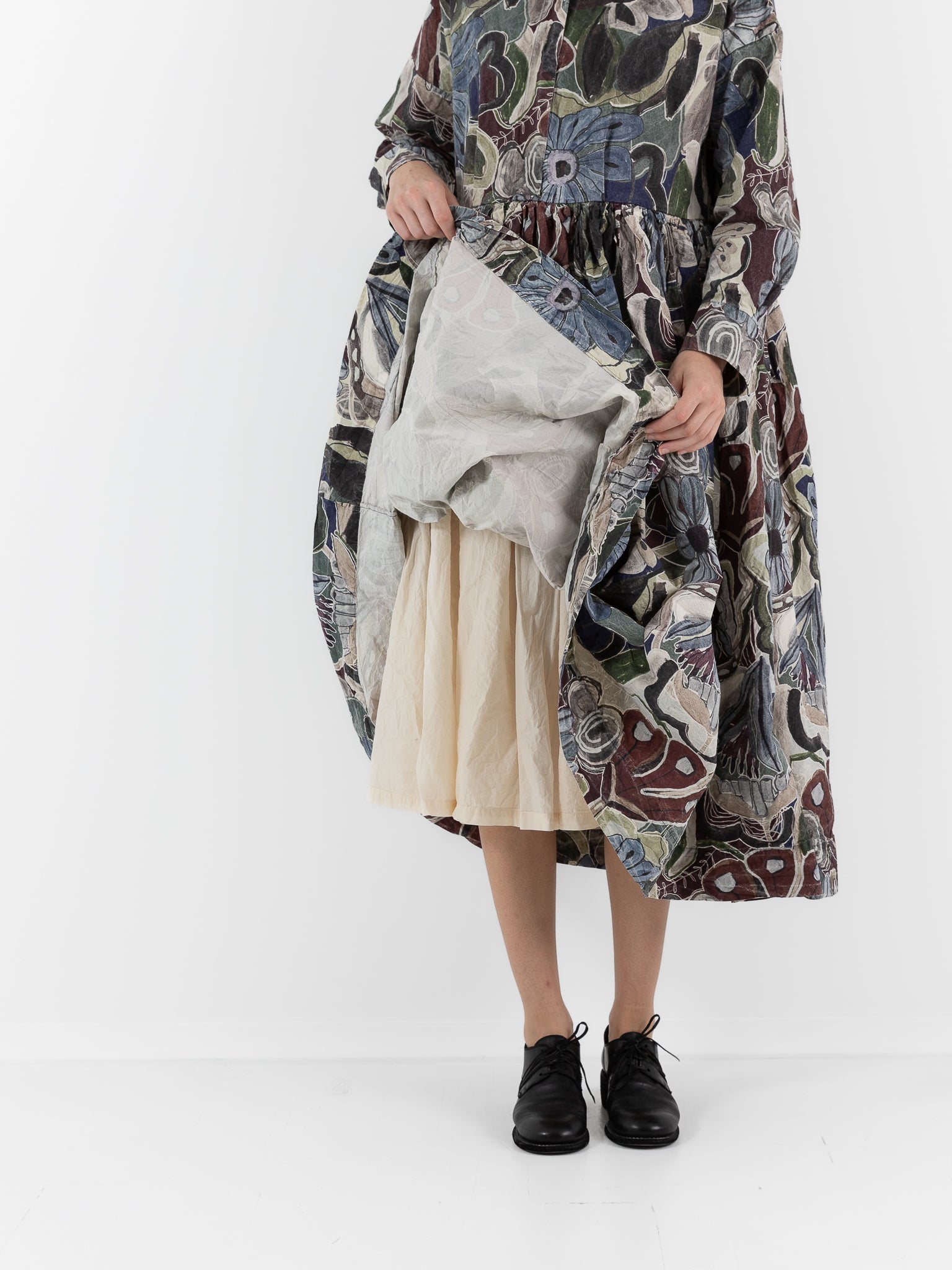 Casey Casey Stephanie Dress in Print, Browns - CASEY CASEY at Worthwhile - shop DRESS