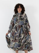 Casey Casey Stephanie Dress in Print, Browns - CASEY CASEY at Worthwhile - shop DRESS