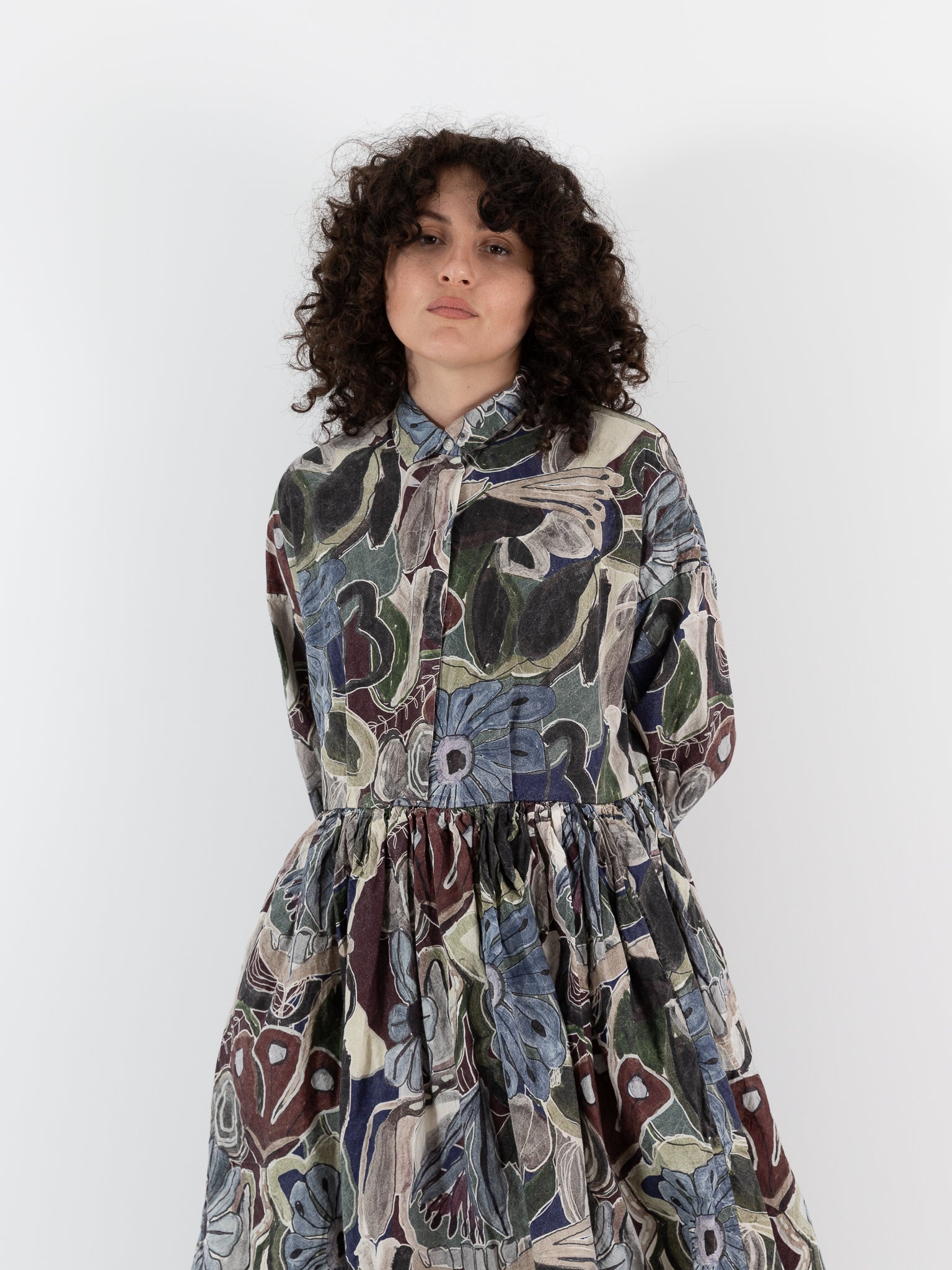 Casey Casey Stephanie Dress in Print, Browns - CASEY CASEY at Worthwhile - shop DRESS