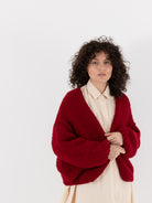 Casey Casey Short Cardigan in Red - CASEY CASEY at Worthwhile - shop CARDIGAN