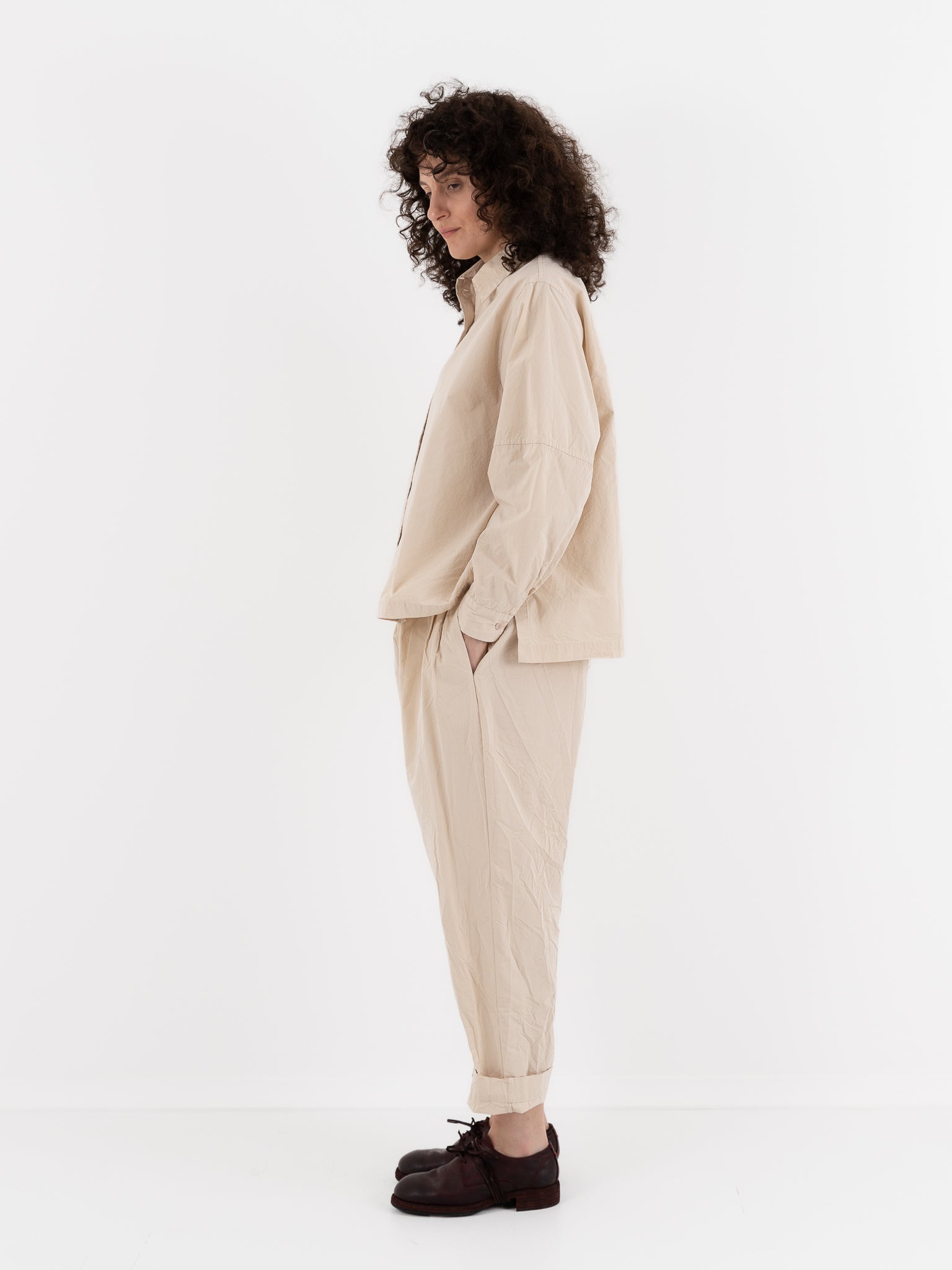 Casey Casey Elena Shirt in Off White - CASEY CASEY at Worthwhile - shop TOP