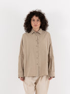 Casey Casey Waga Shirt in Oatmeal - CASEY CASEY at Worthwhile - shop TOP