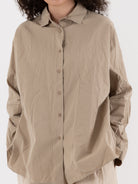 Casey Casey Waga Shirt in Oatmeal - CASEY CASEY at Worthwhile - shop TOP