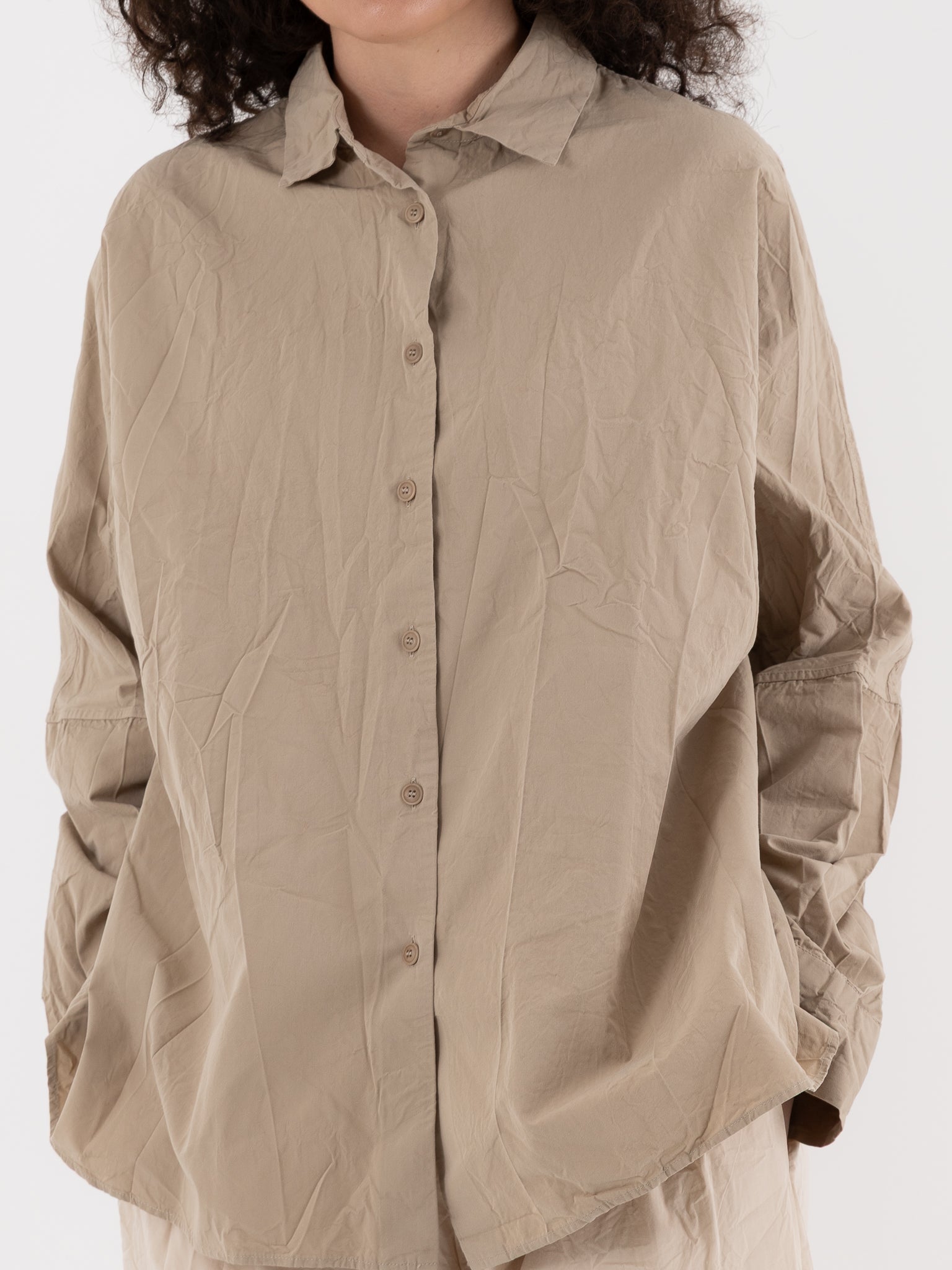 Casey Casey Waga Shirt in Oatmeal - CASEY CASEY at Worthwhile - shop TOP